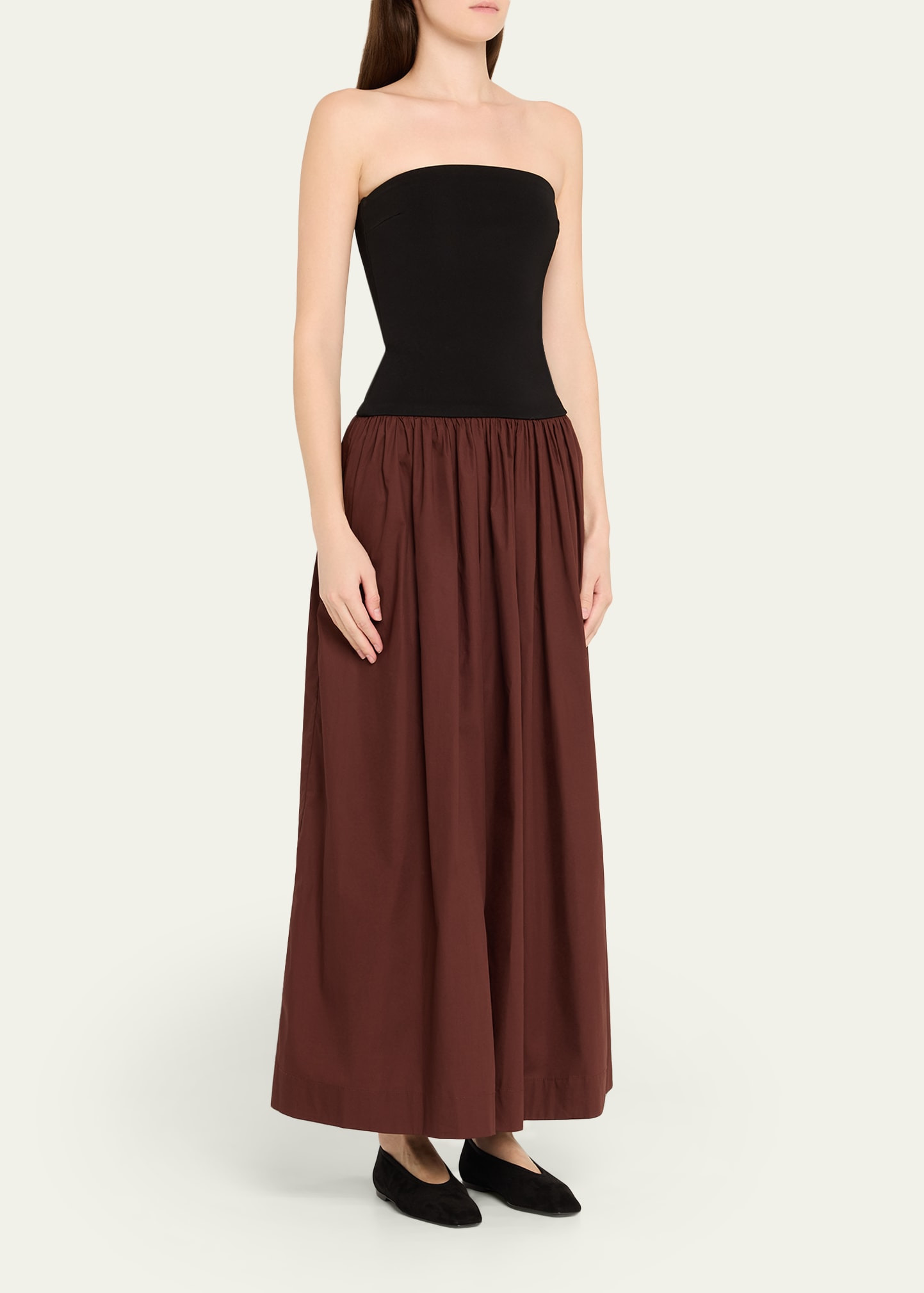 Strapless Knit Cotton Dress - 4