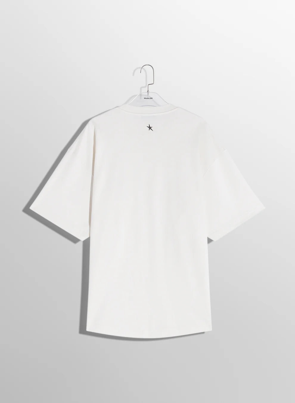 white oversized pierced t-shirt - 2