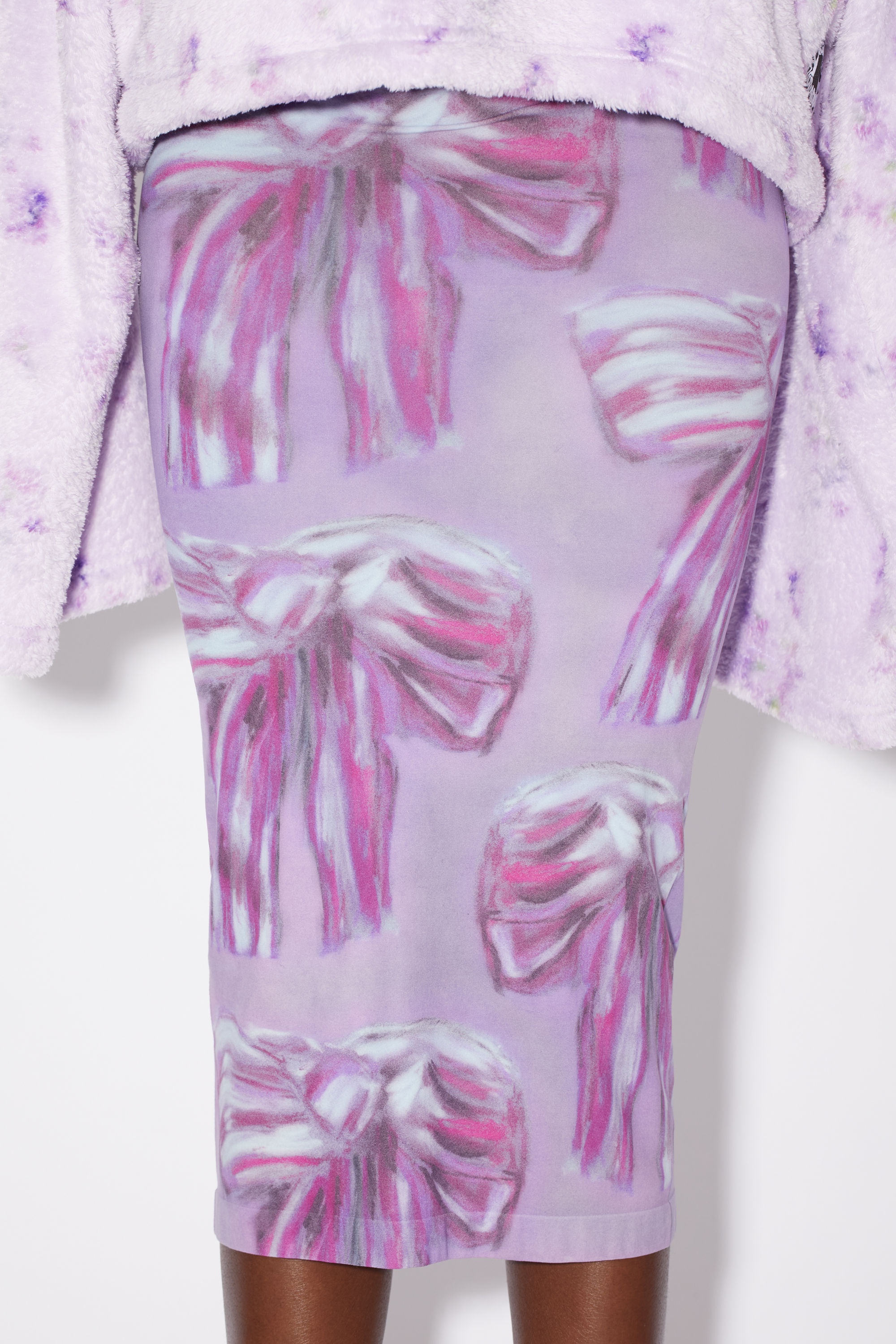 Printed skirt - Raspberry/purple - 4