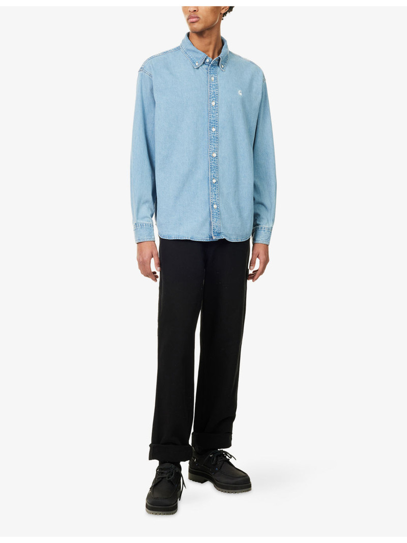 Carhartt WIP Lucas Embroidered-Logo Denim Shirt outlook