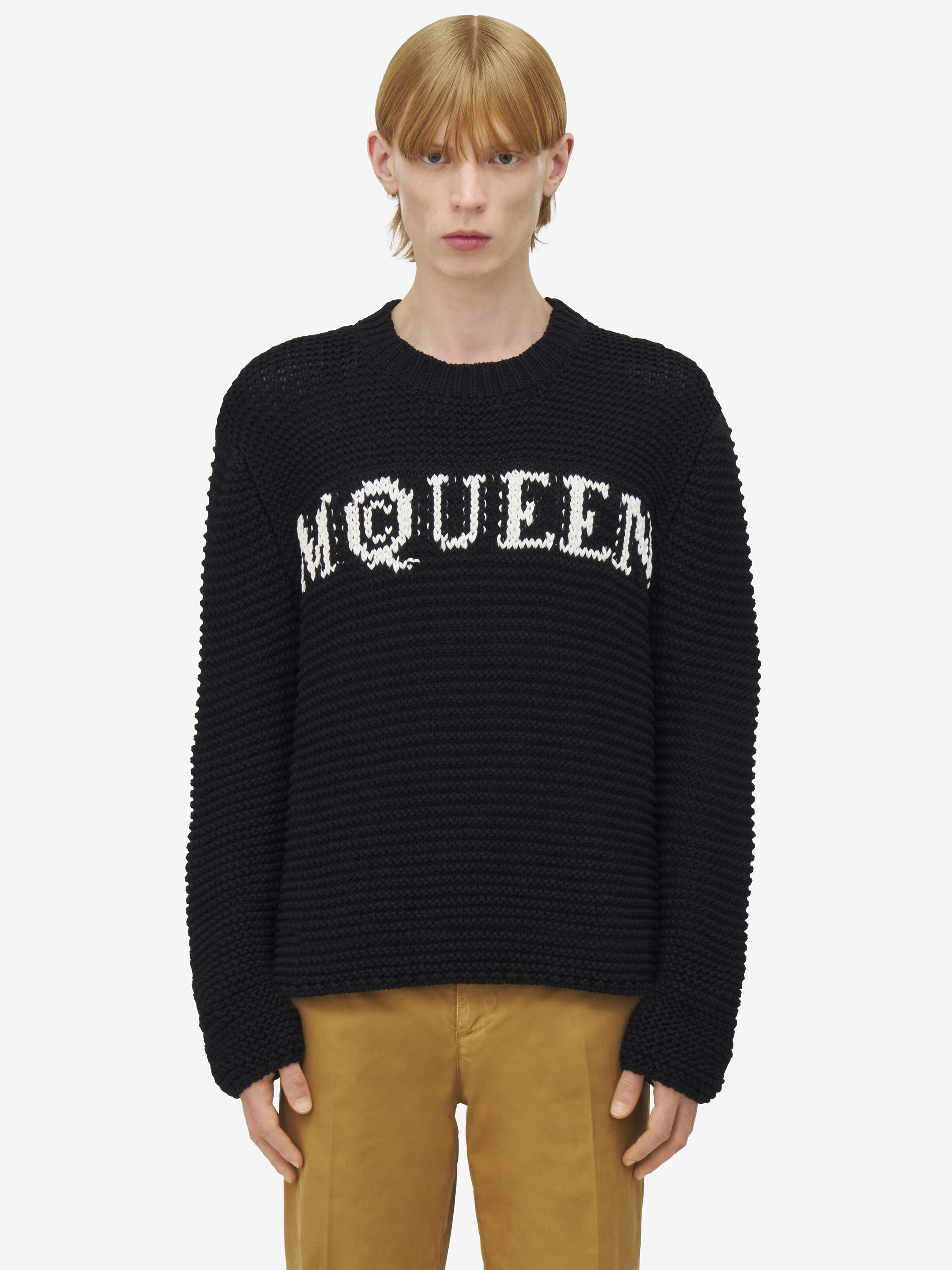 McQueen Logo Textured Jumper - 3