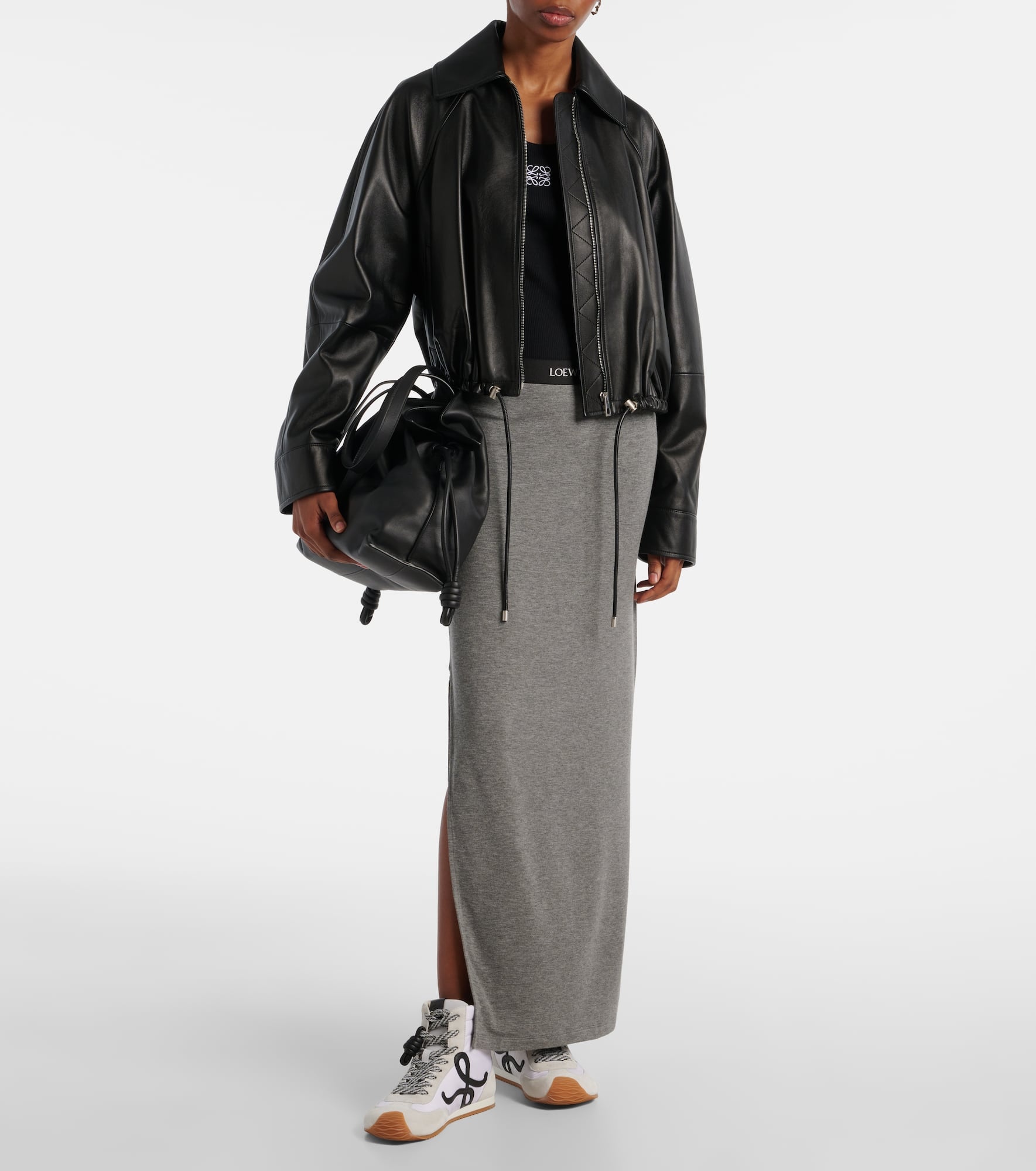 Anagram jersey maxi skirt - 2