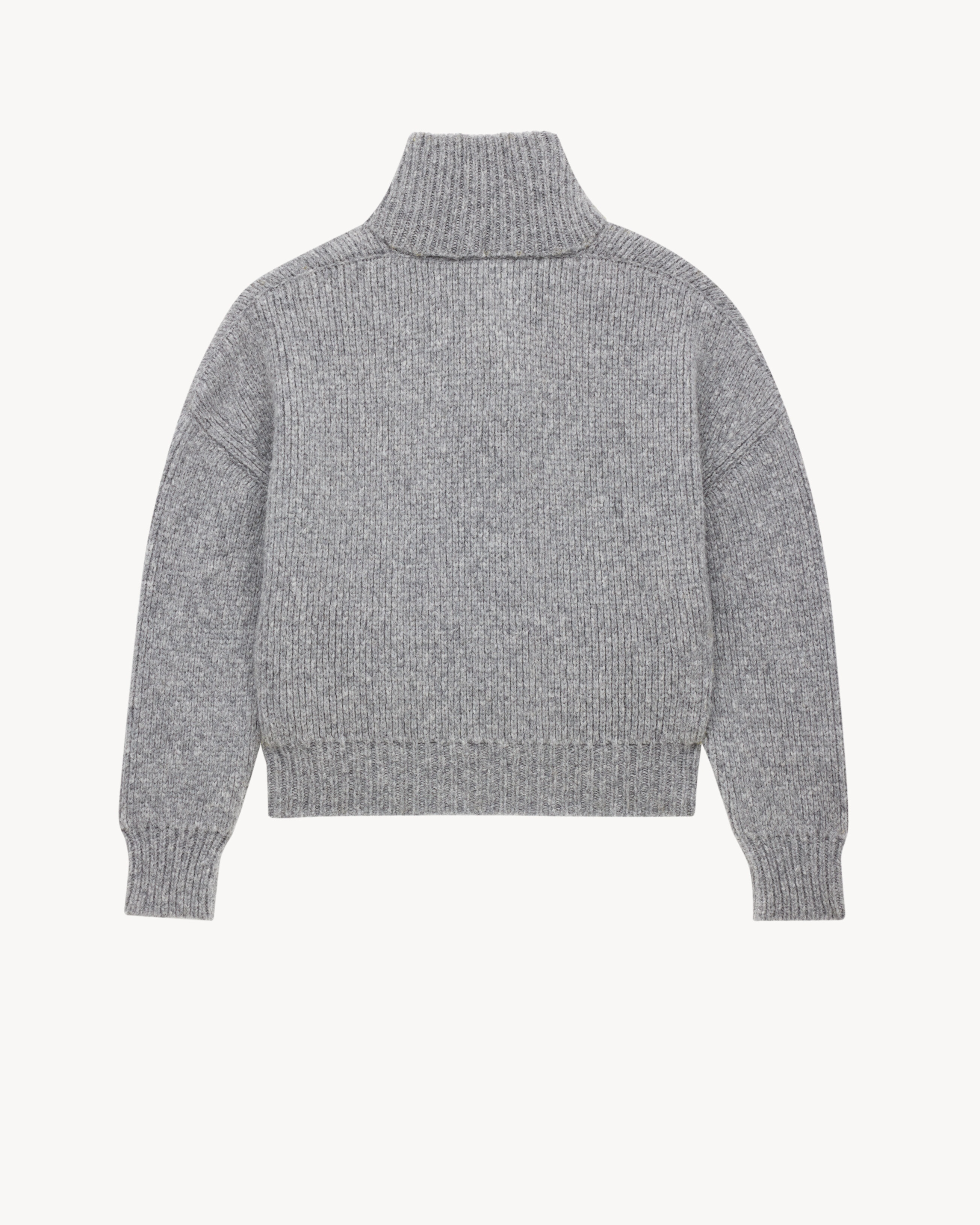 SHAWL SWEATER IN CHUNKY KNIT - 3