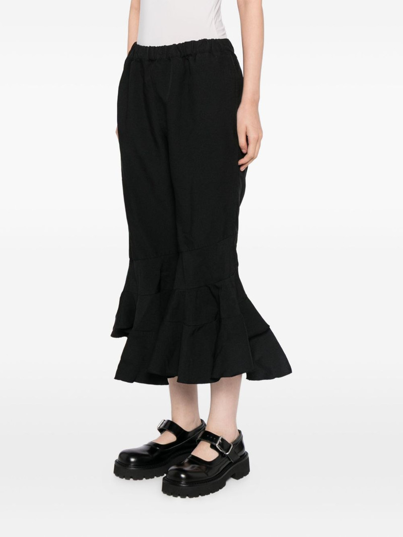 tiered-hem flared trousers 3