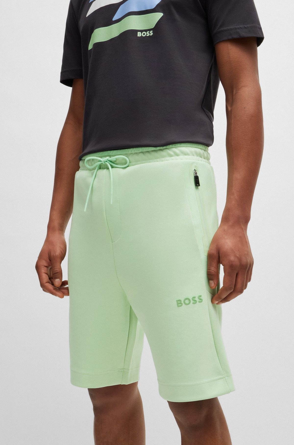SHORTS WITH 3D-MOLDED LOGO - 3