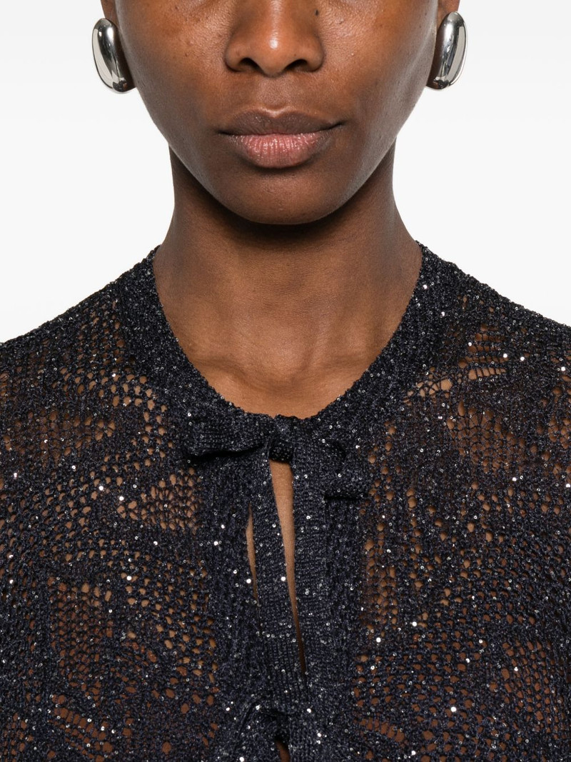 sequin-embellishment cardigan 5