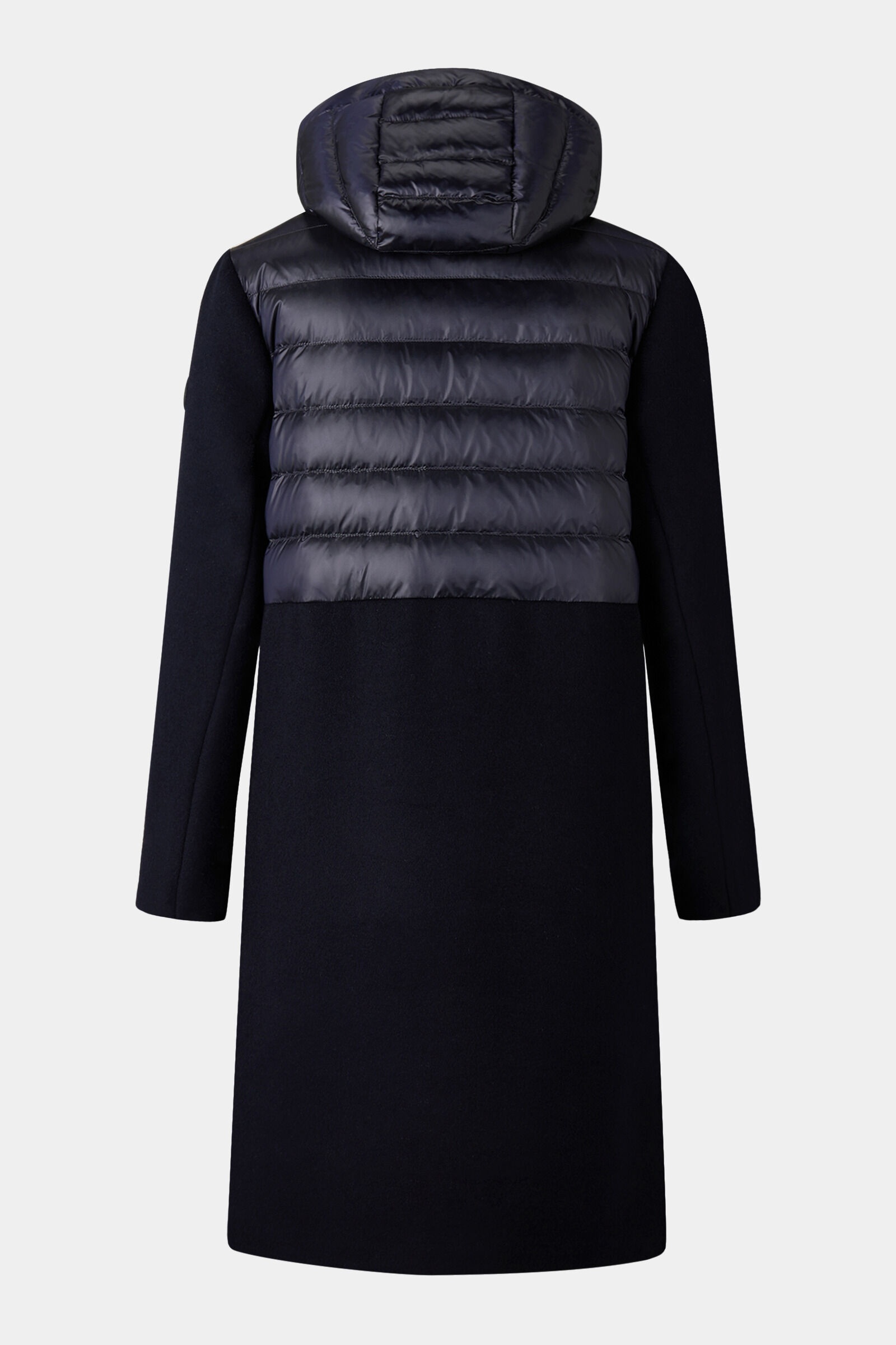 Isy Wool quilted coat in Navy blue - 3