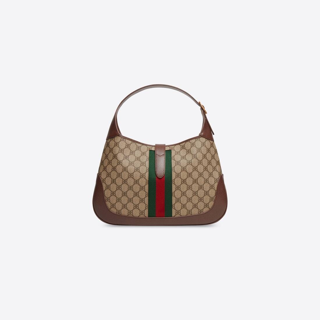 Women's Hacker Small Hobo Bag In Coated Canvas in Beige - 2