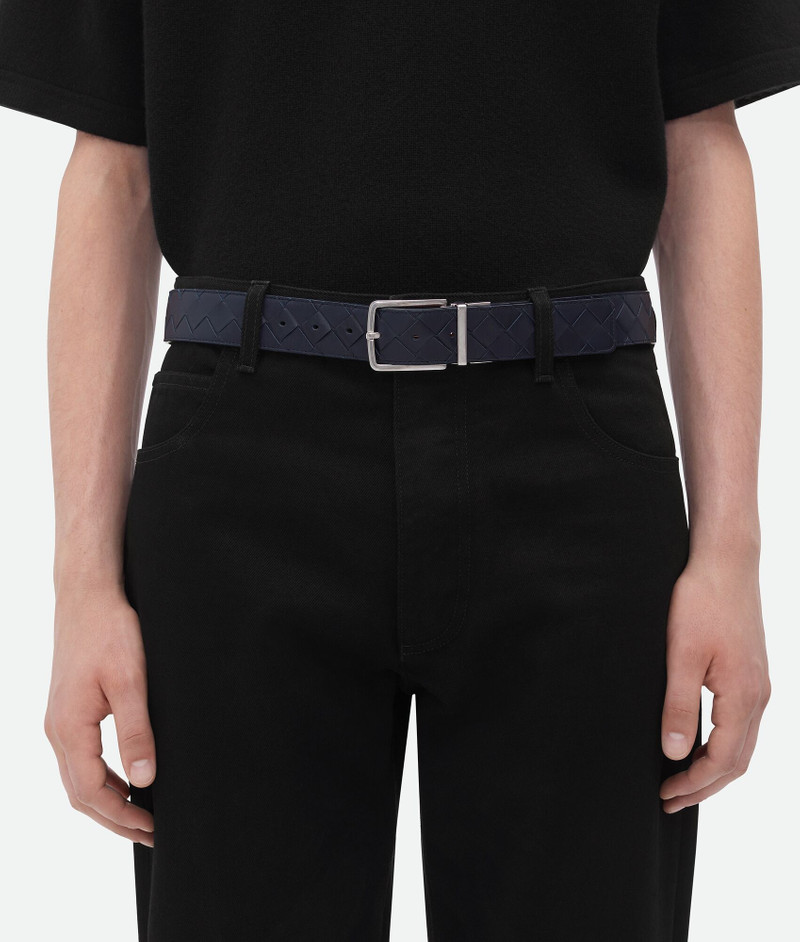 Bottega Veneta intrecciato reversible belt outlook