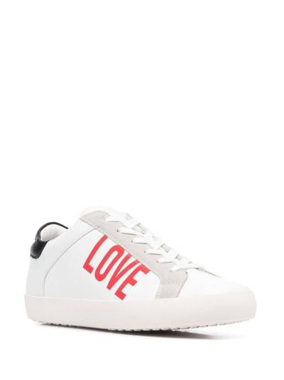 Moschino logo-print low-top sneakers outlook