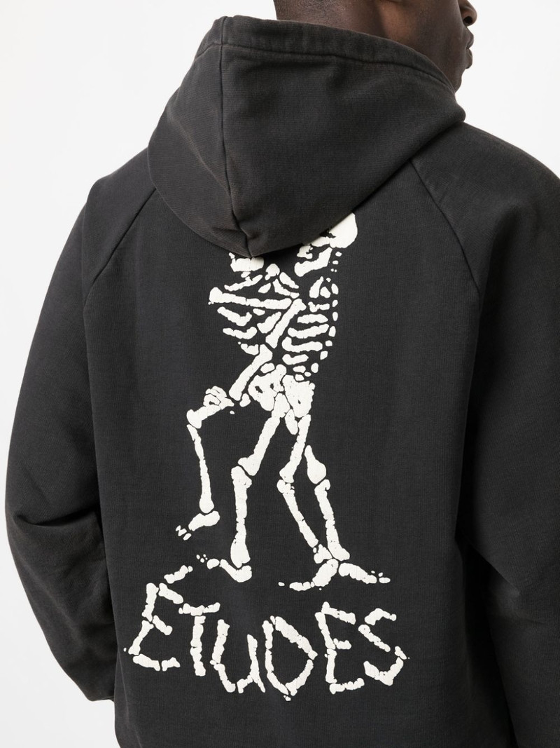 logo-print drawstring hoodie 5