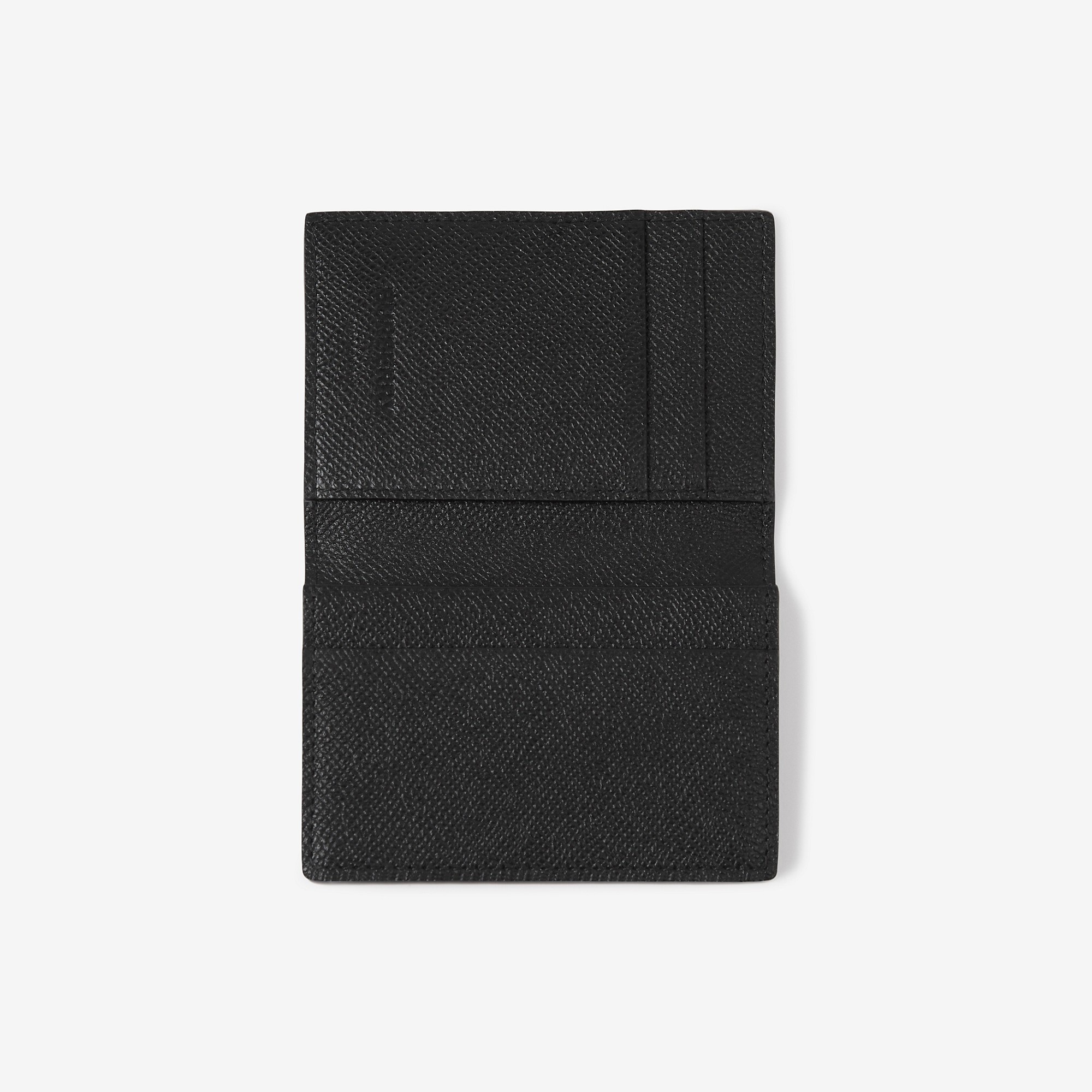 Grainy Leather TB Folding Card Case - 2