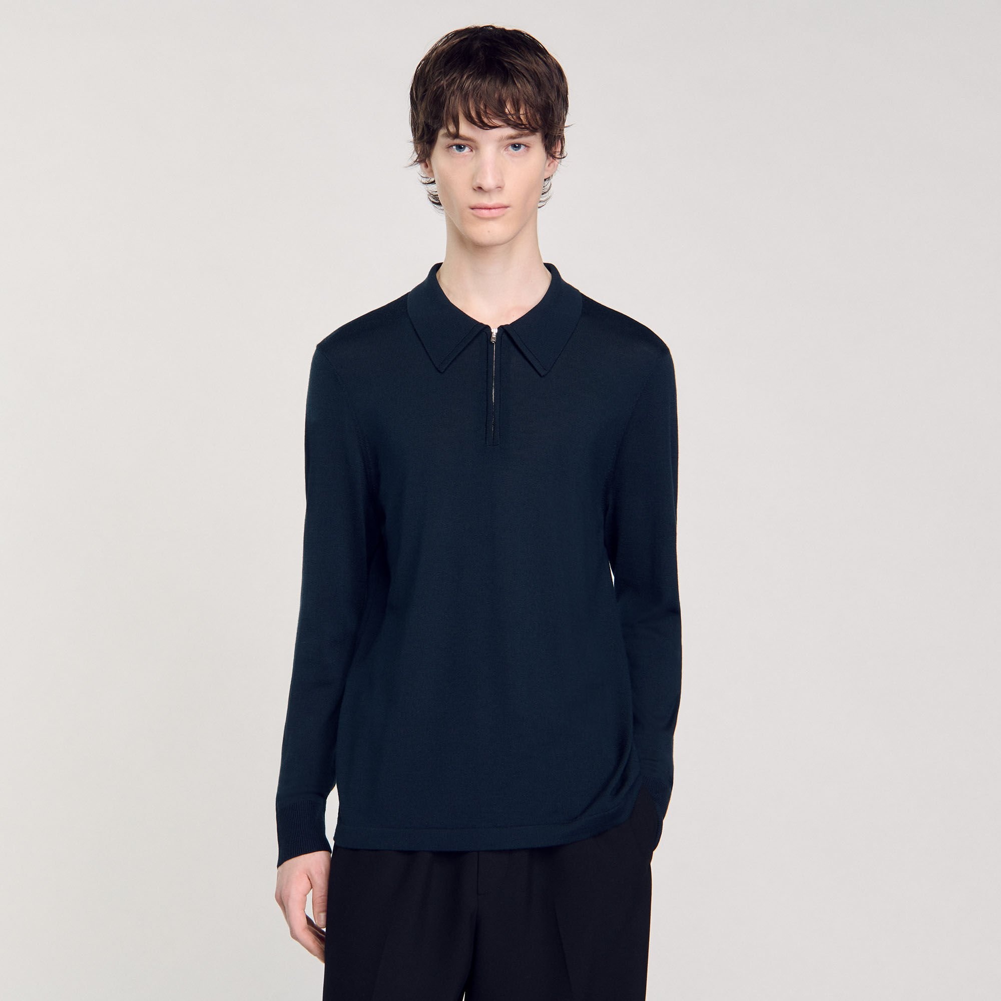 KNITTED POLO SWEATER - 5