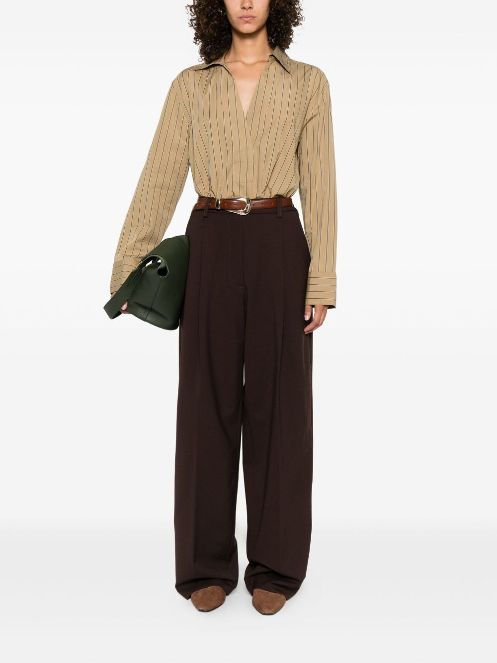 pinstripe cotton tunic - 2