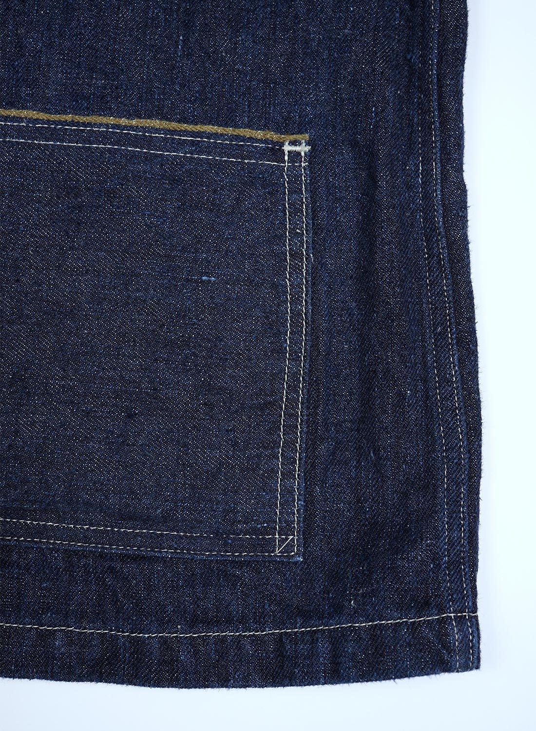 US Army Denim Jacket Hemp Denim in Indigo - 5