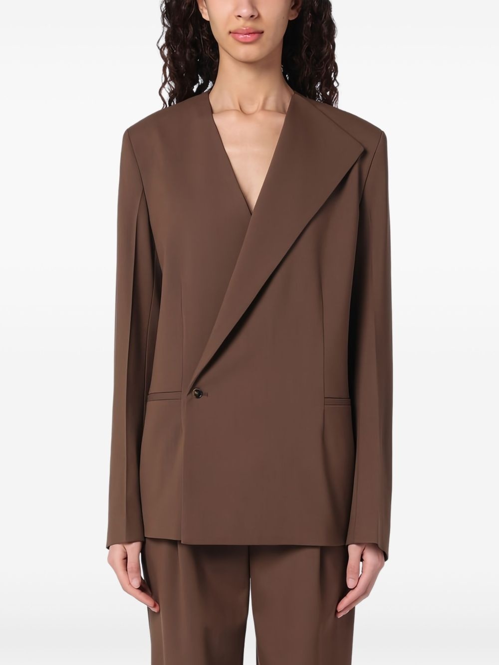 stretch-wool blazer - 3