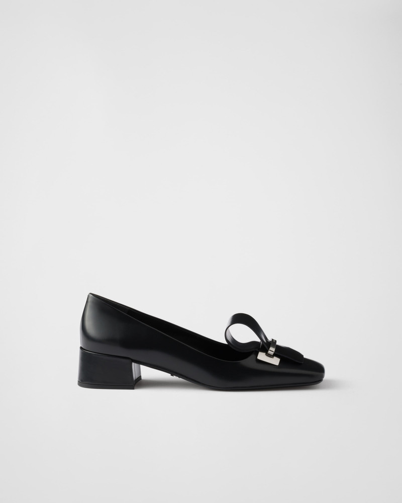 Prada Brushed leather pumps outlook