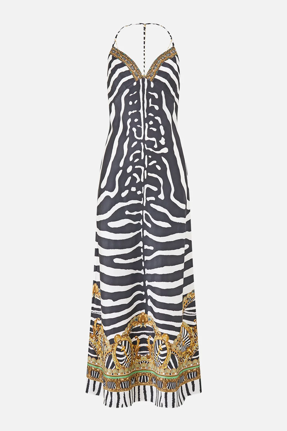 CHAIN DETAIL SLIP DRESS ZIG ZAG ZOO - 1