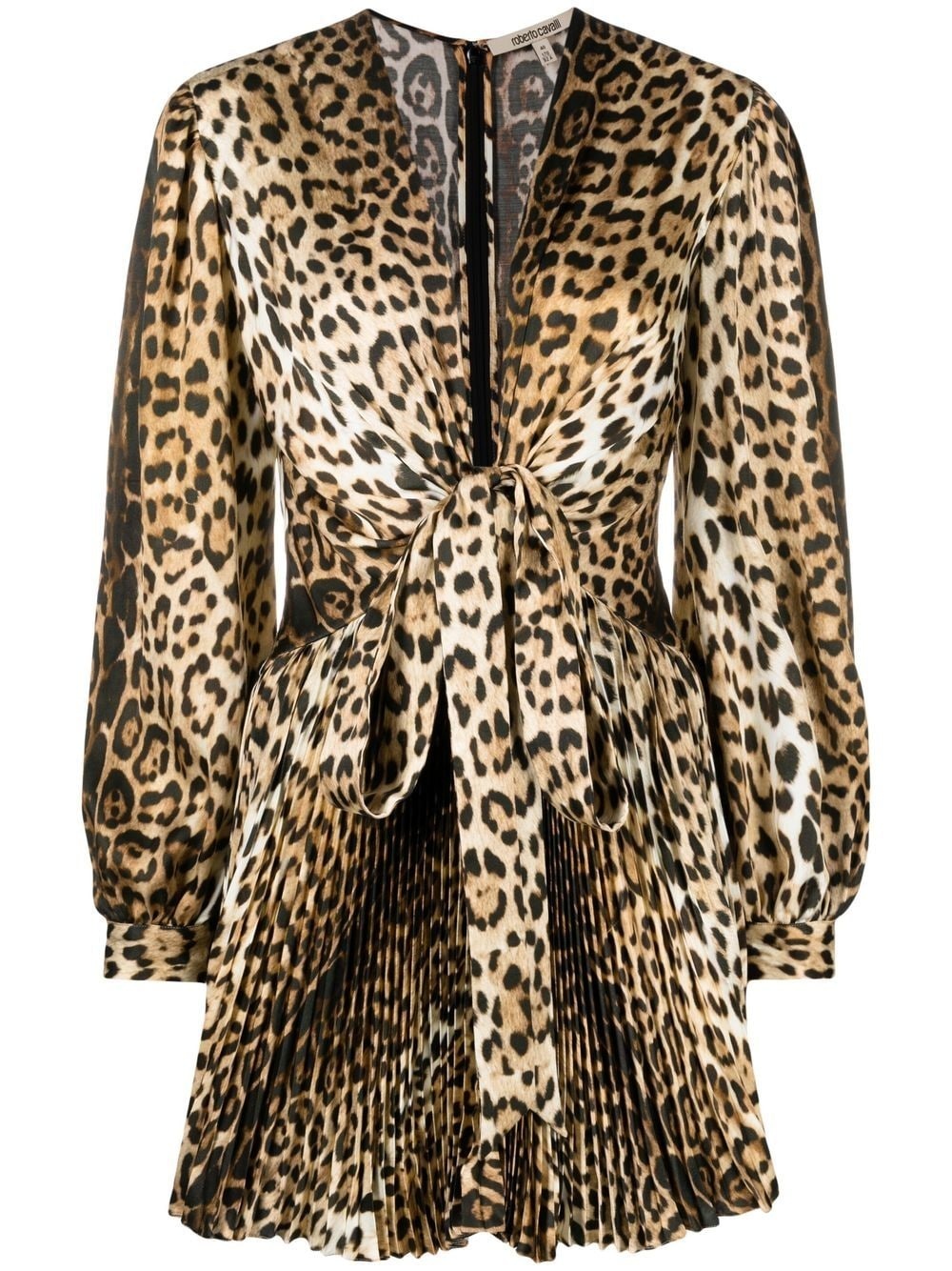 leopard-print mini dress - 1