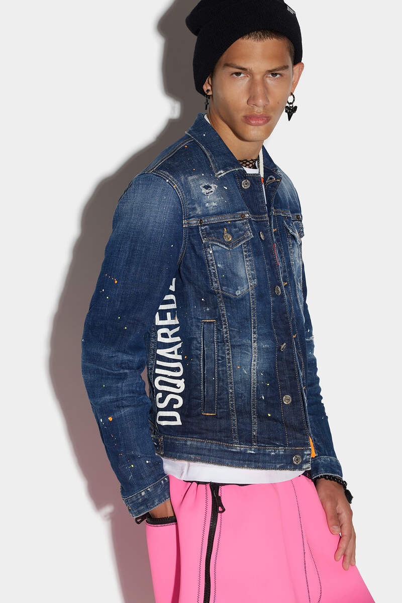 DARK TECHNO SURF WASH DAN JEAN JACKET - 1