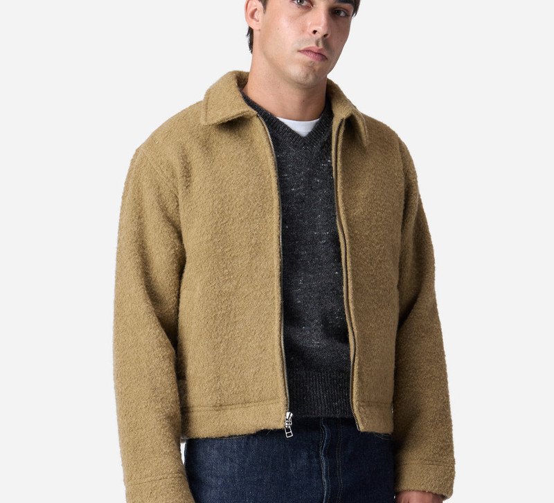 Club Jacket - Wheat Boucle 3