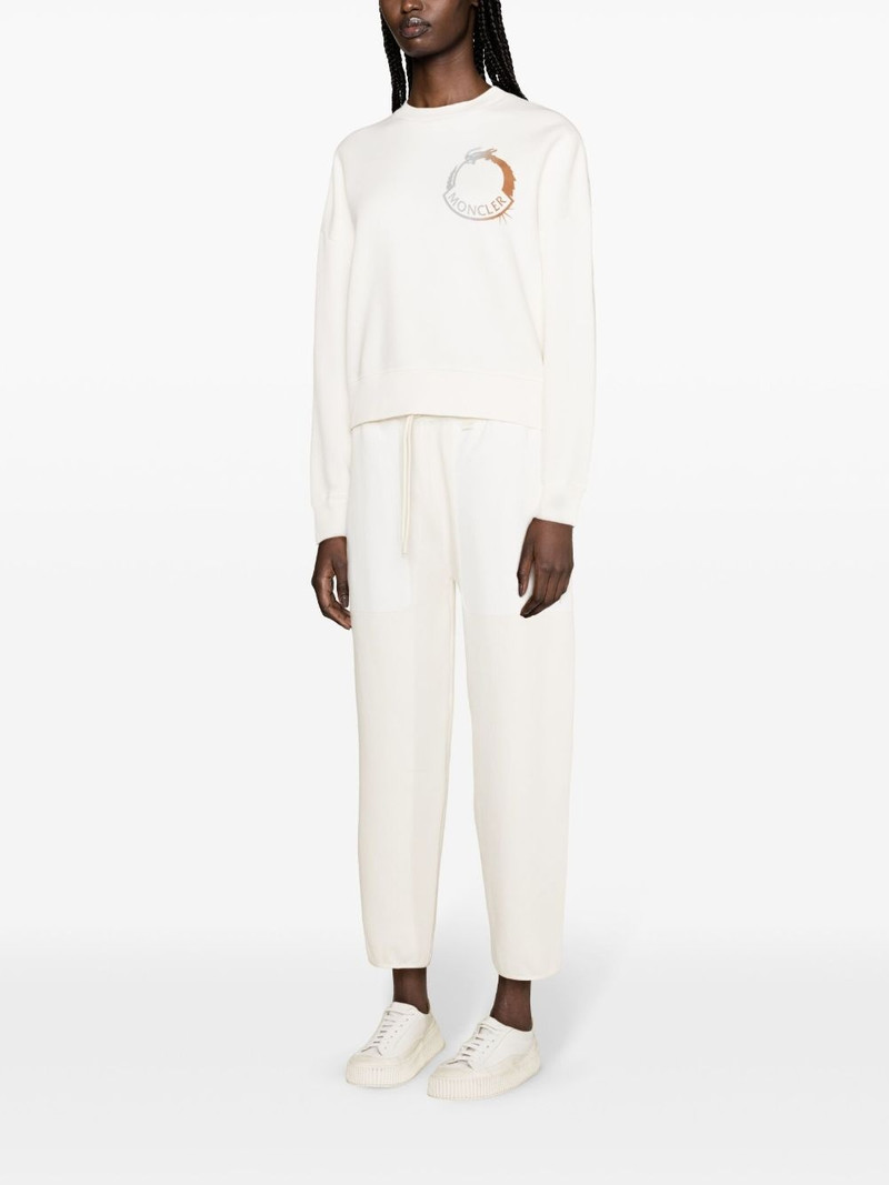 contrasting-panels track pants 3