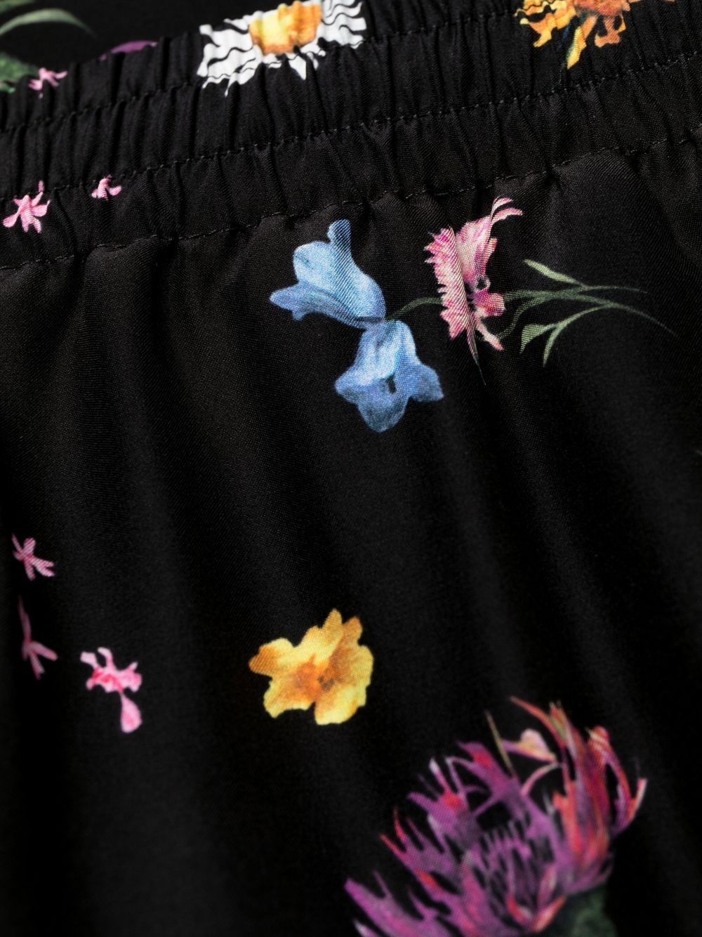 floral-print silk trousers - 5