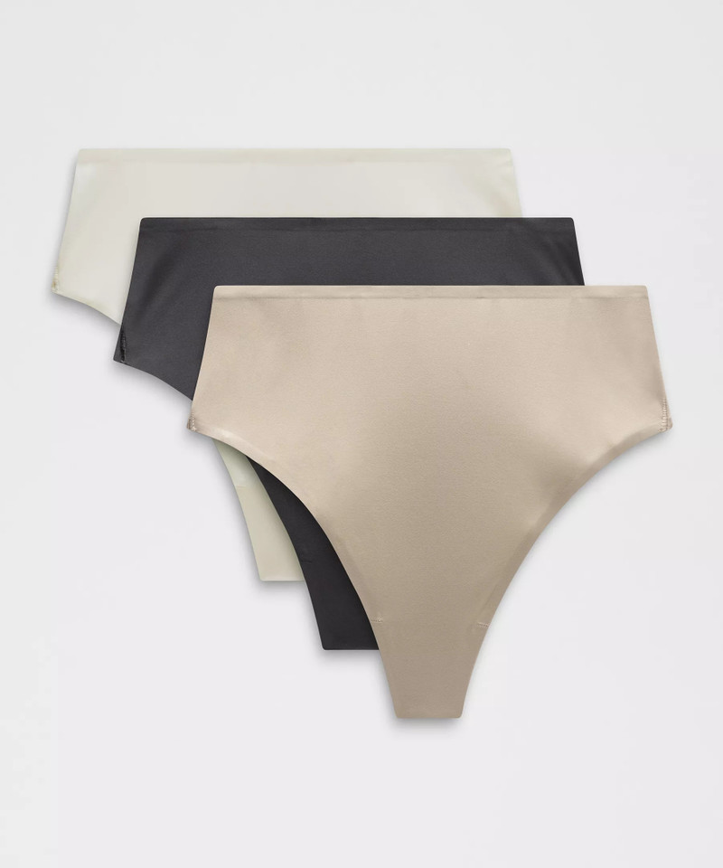 Wundermost Ultra-Soft Nulu High-Waist Thong Underwear *3 Pack 1