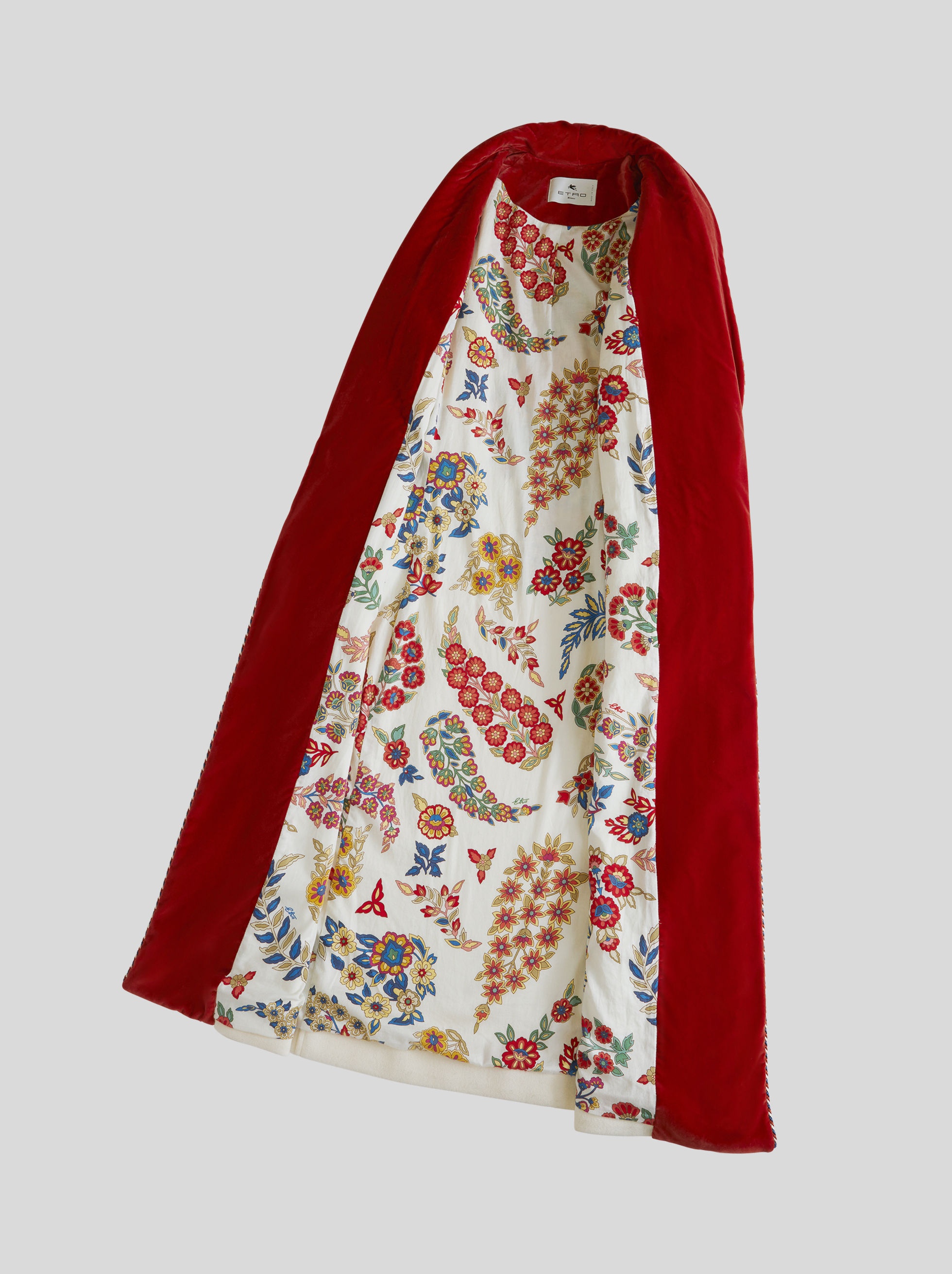 WOOL FABRIC COAT WITH EMBROIDERY - 6