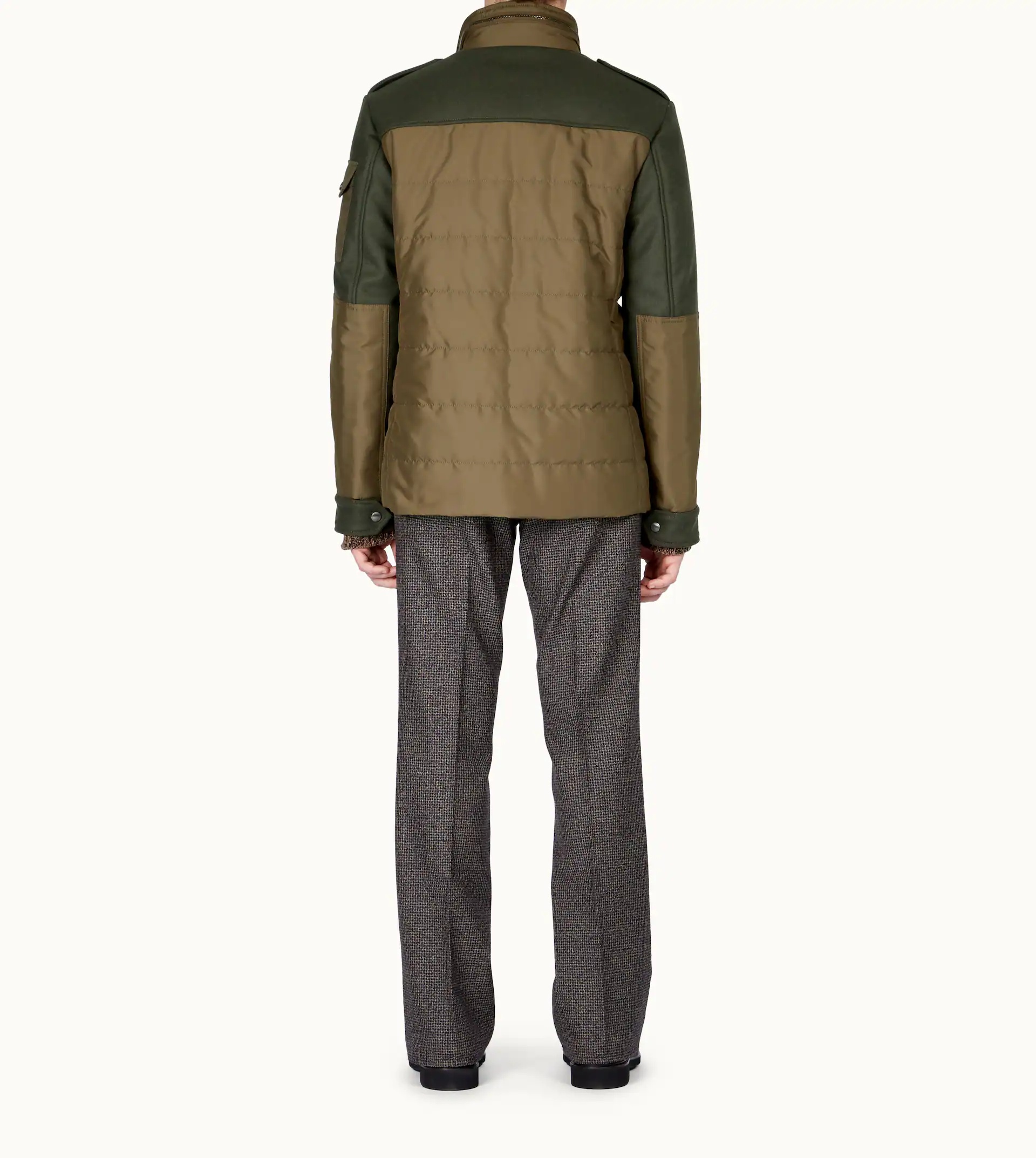 FIELD JACKET IN HIGH TECH FABRIC - GREEN - 3