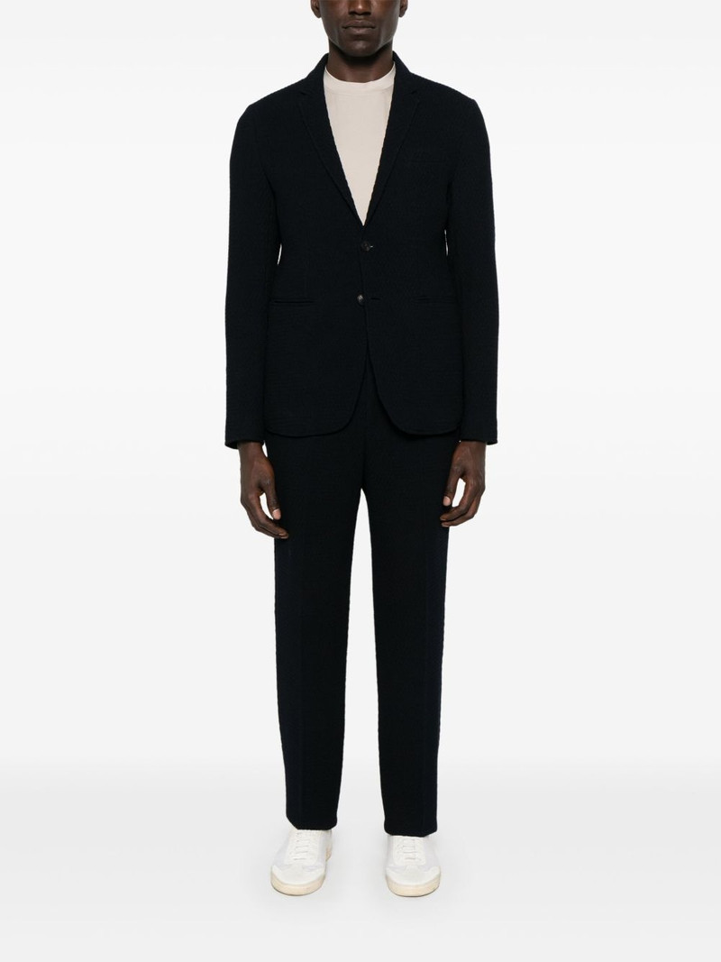 EMPORIO ARMANI textured blazer outlook