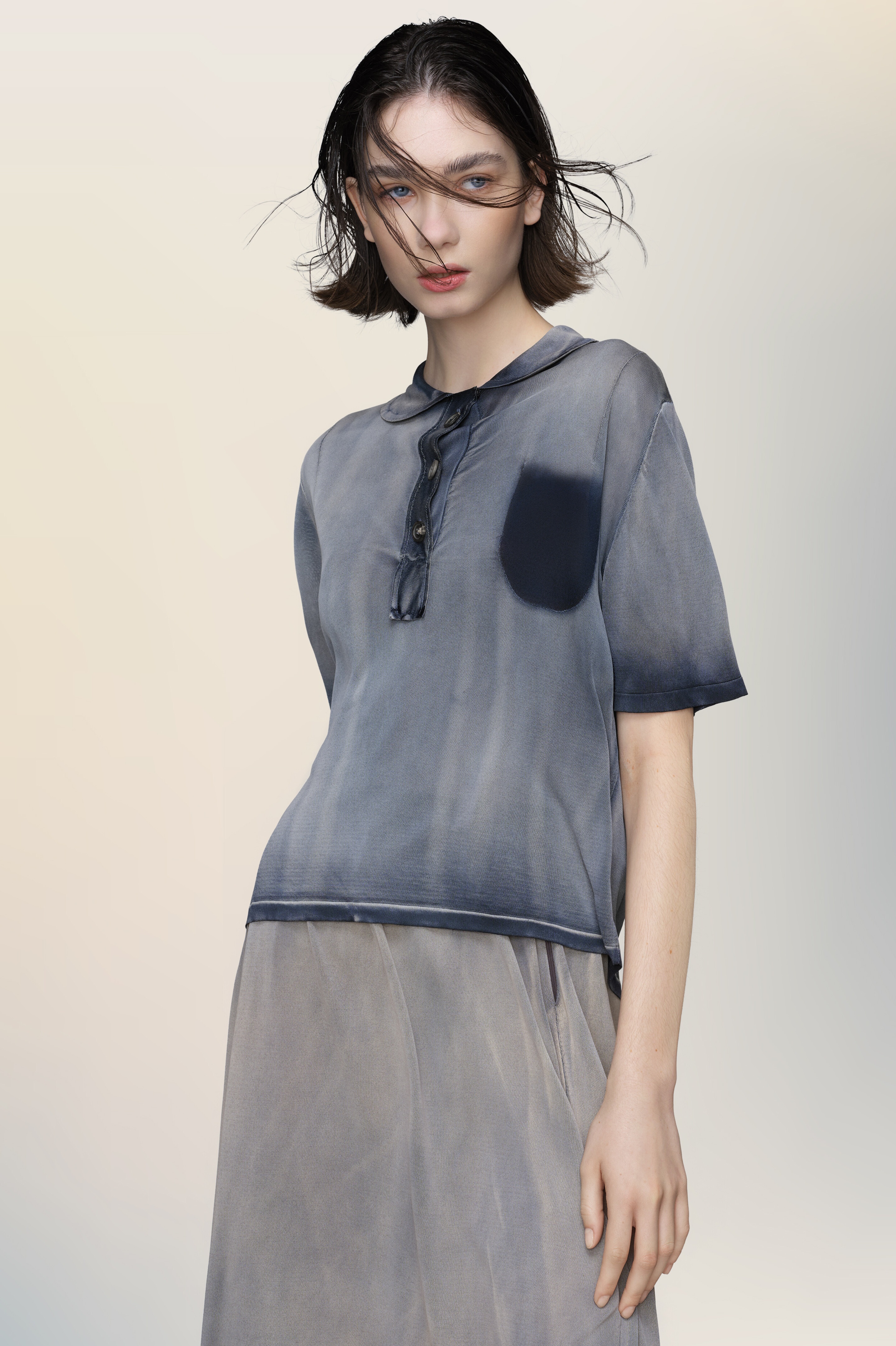 Sun-faded polo top - 3