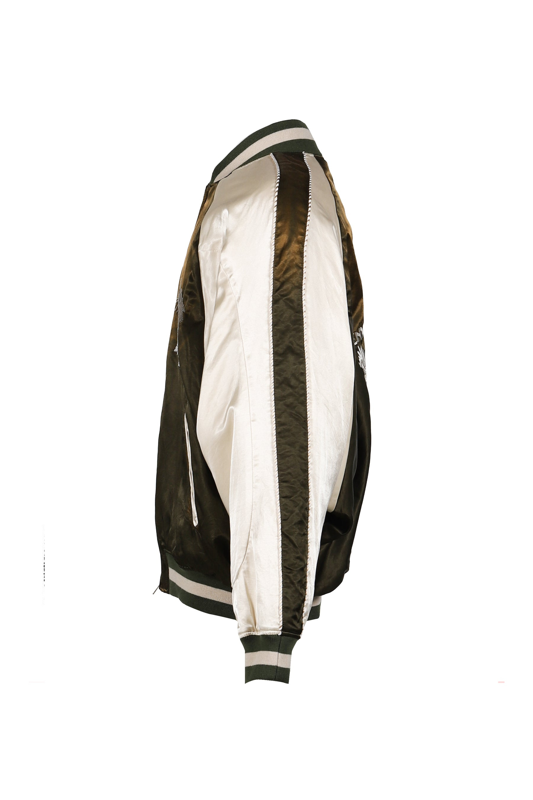 DISTORTED CUTTING SOUVENIOR JACKET / KHA - 7