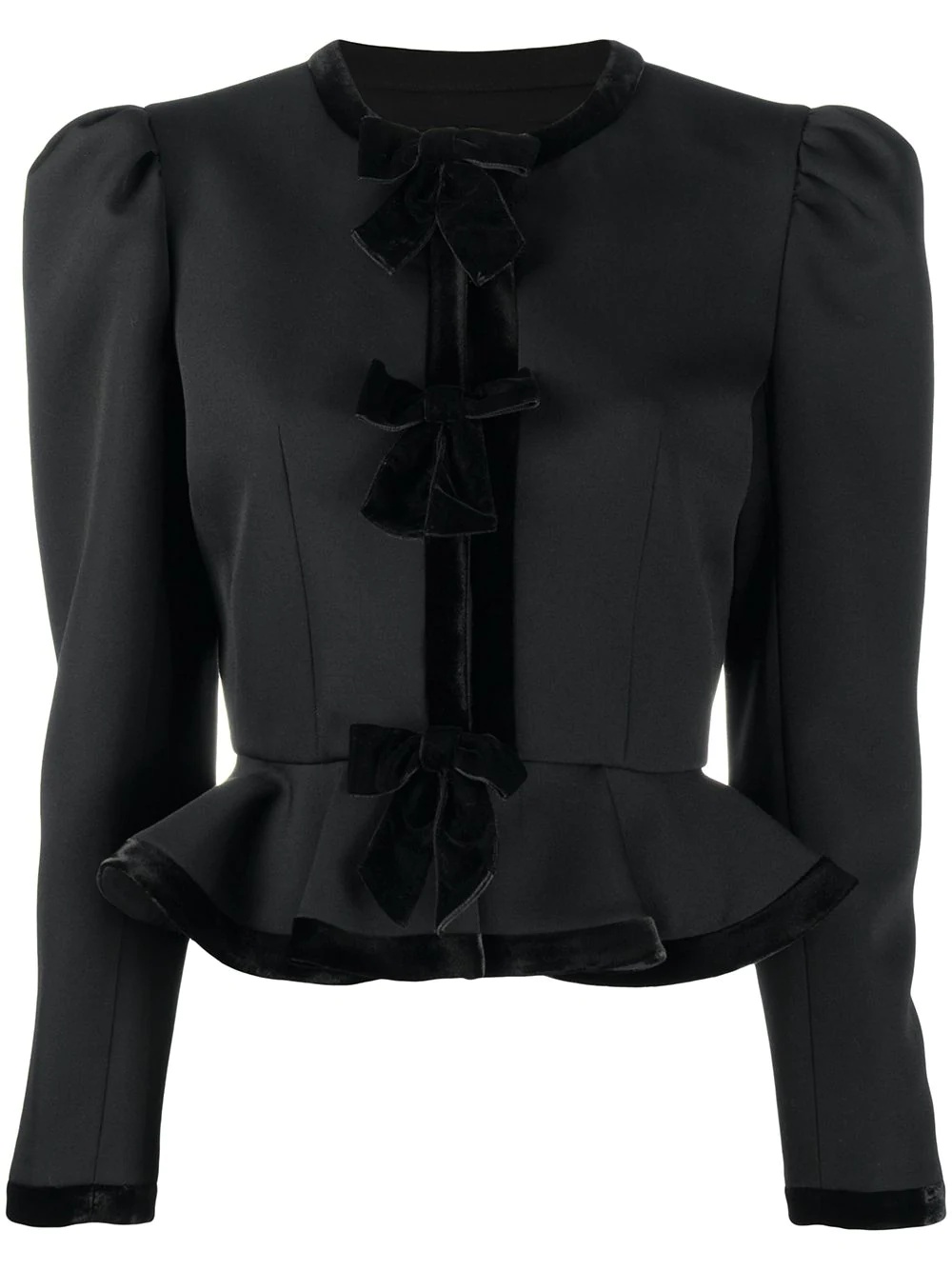 peplum fitted jacket - 1