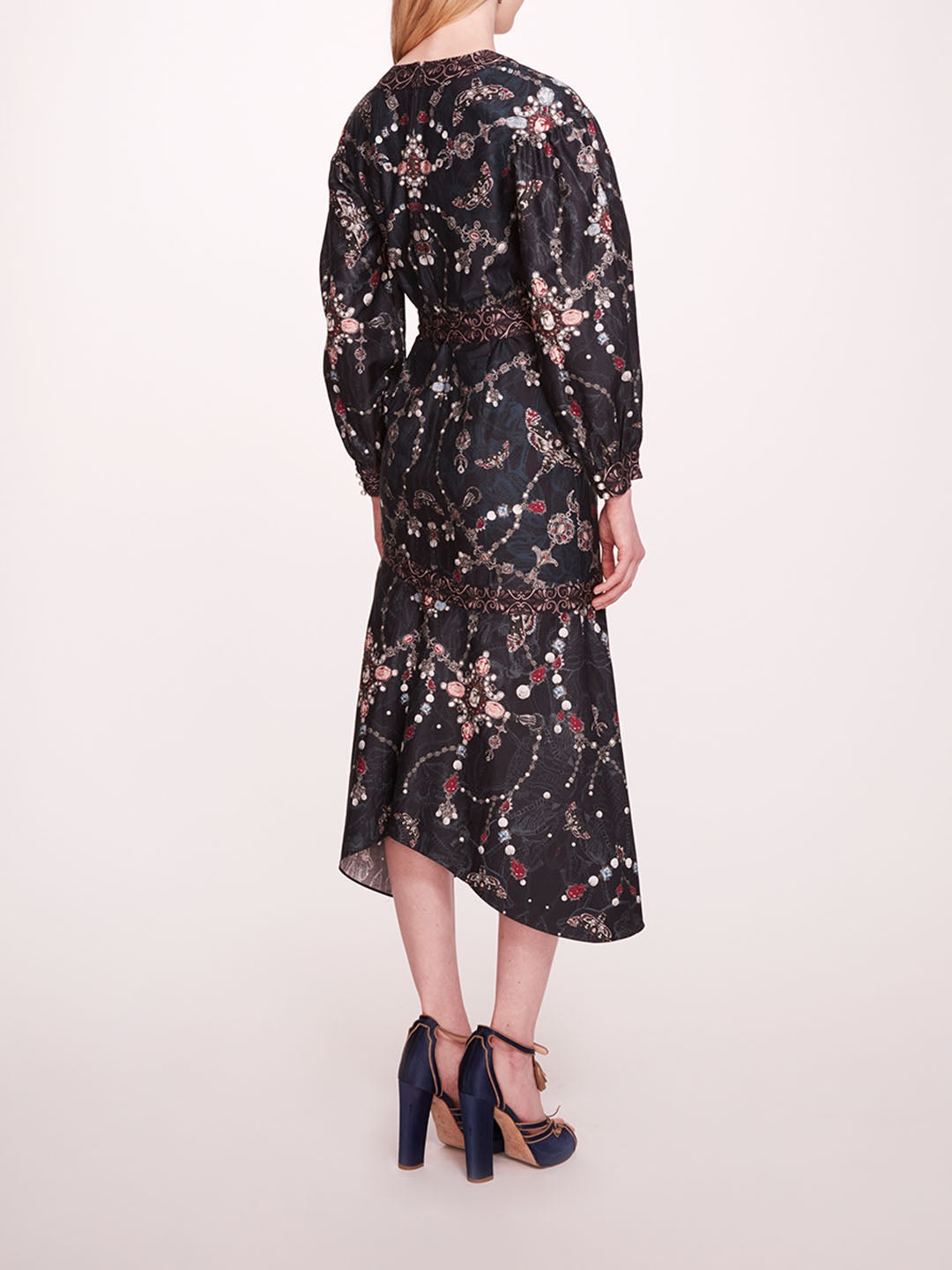 PRINTED POPLIN WRAP DRESS - 2