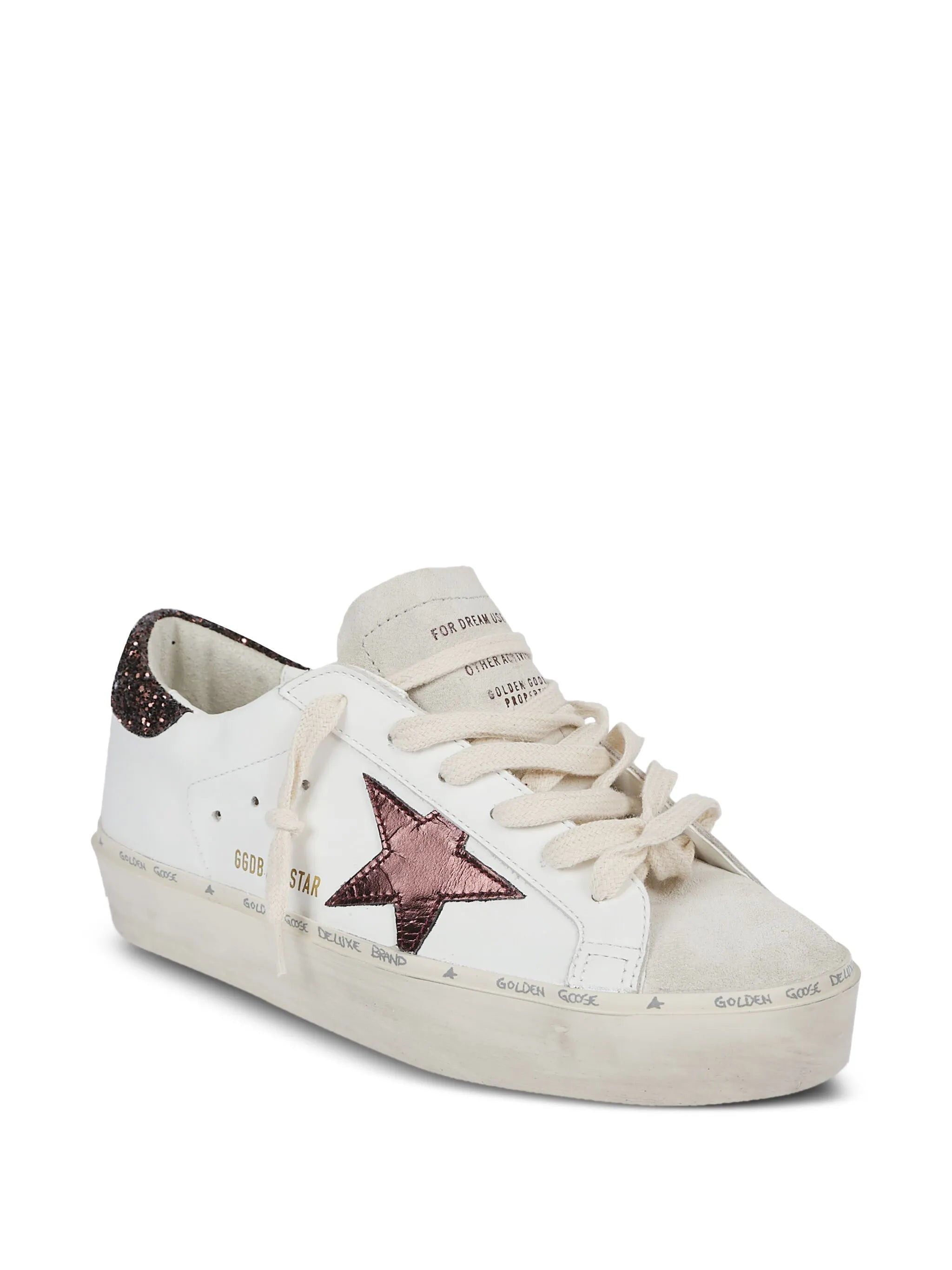 glitter-detail star-patch sneakers - 2
