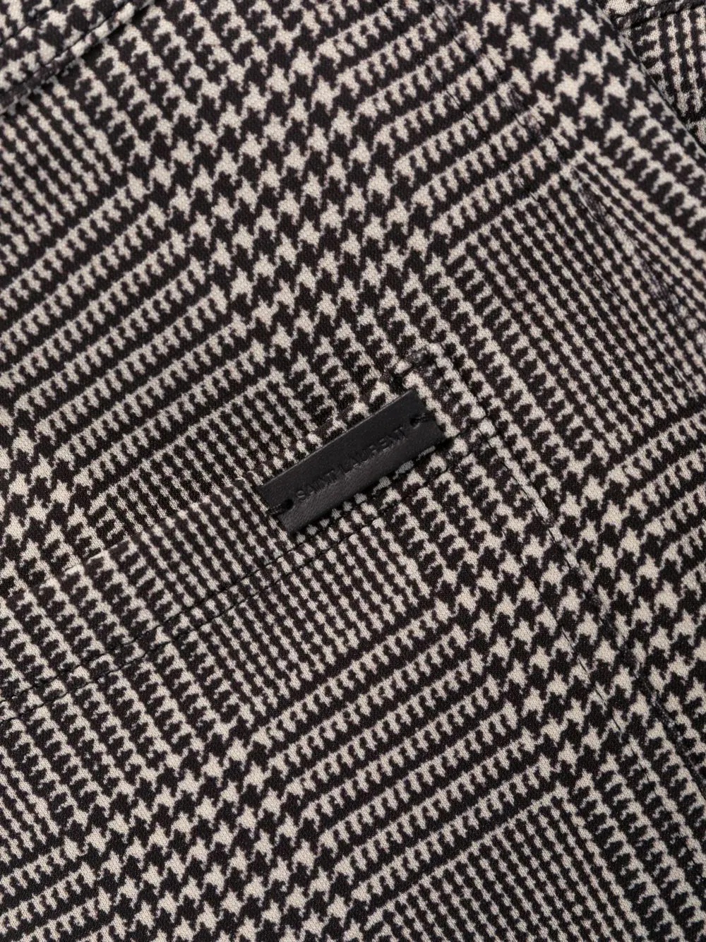 check-patterned skinny trousers - 5