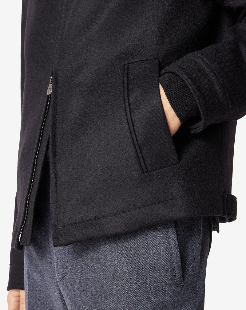Black stretch cashmere jacket 5