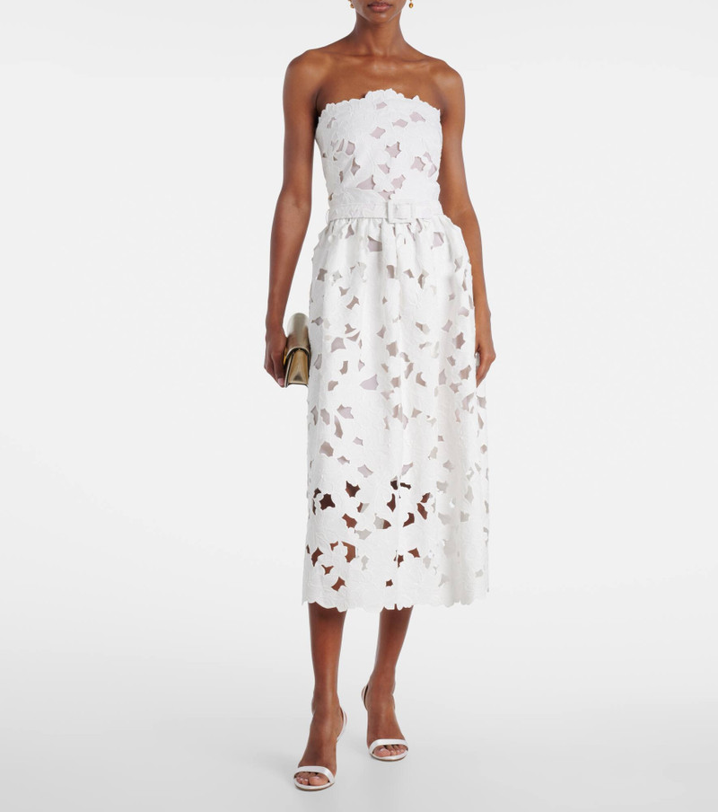 Oscar de la Renta Lace bustier dress outlook