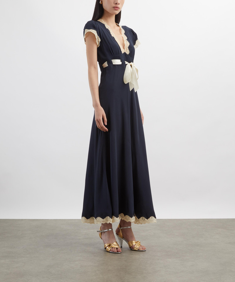 RIXO Marlice Silk Midi Dress outlook