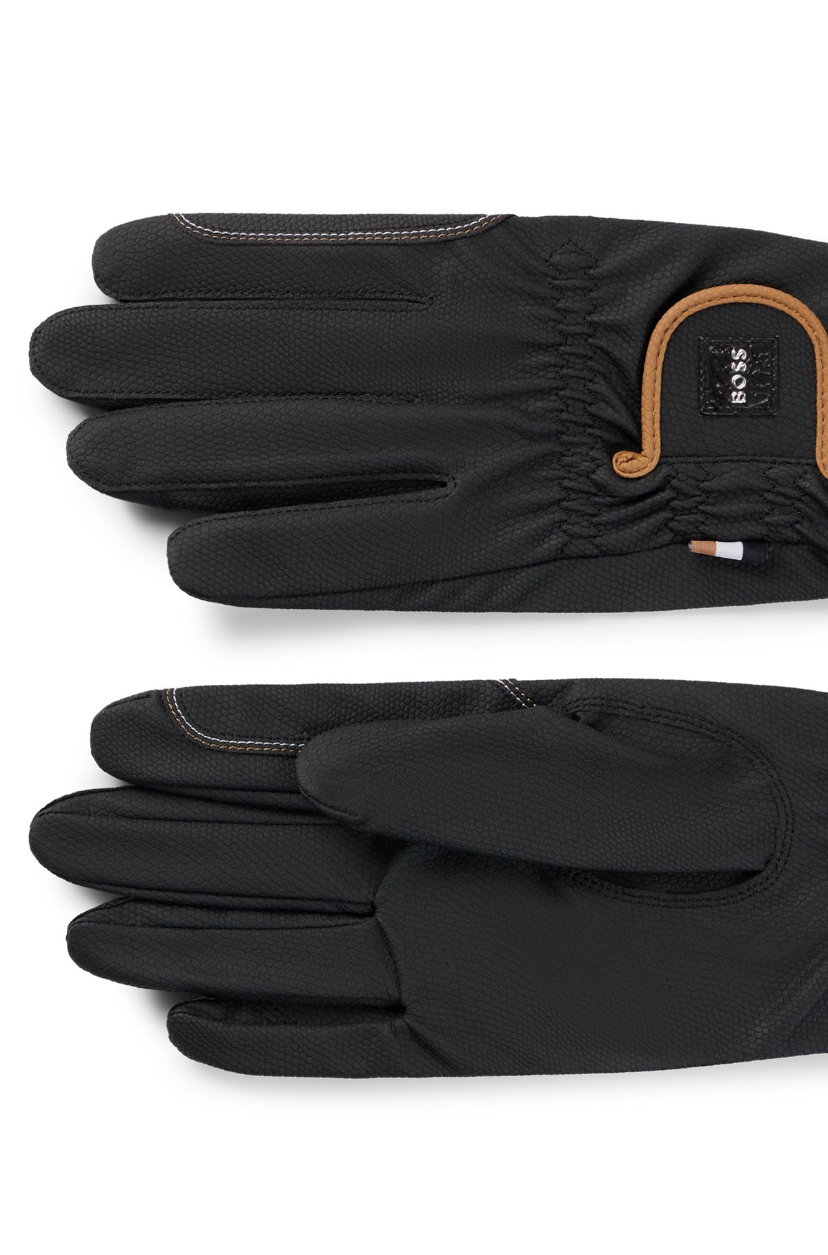 EQUESTRIAN RIDING GLOVES IN FAUX LEATHER - 3