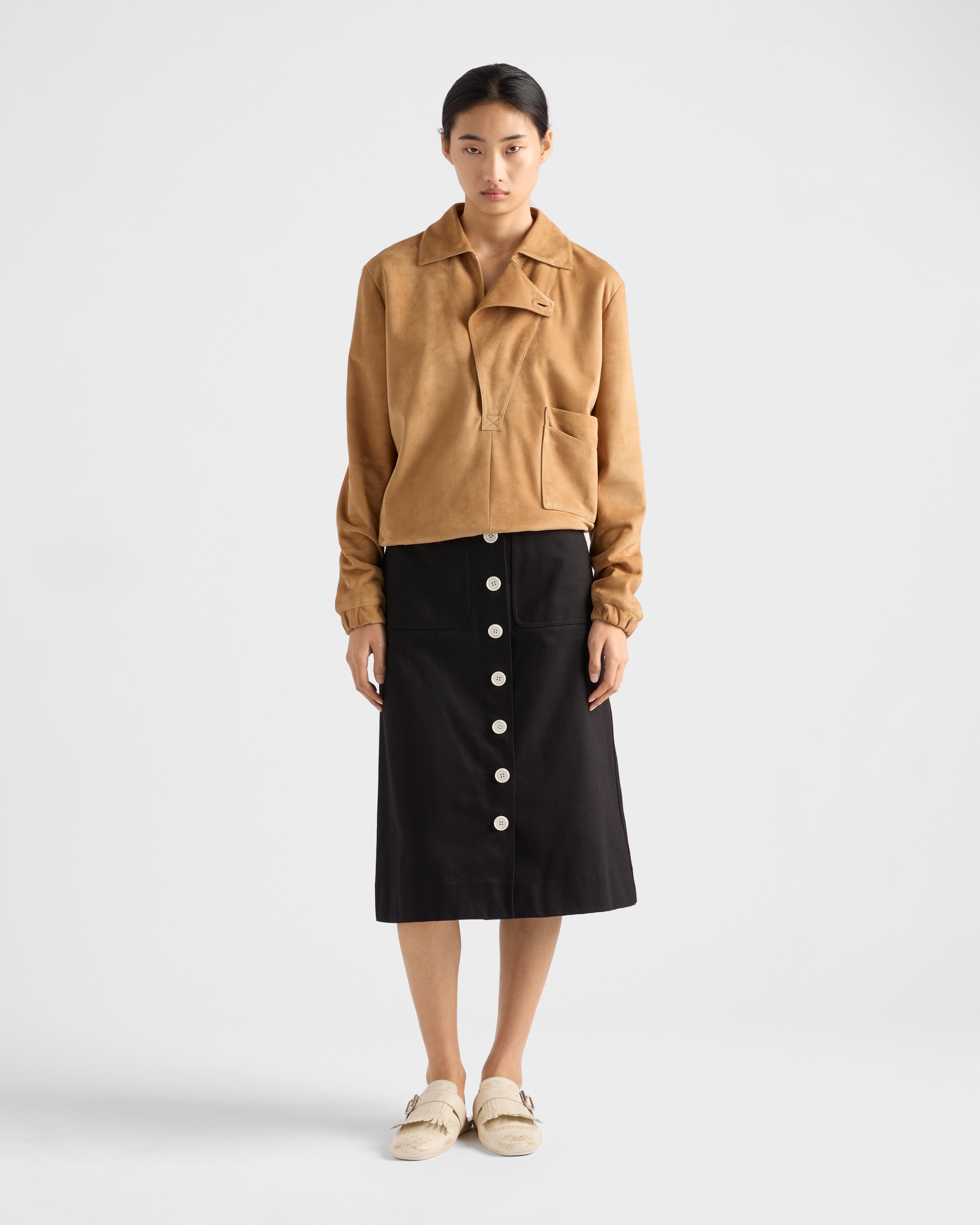 Suede blouson jacket - 2