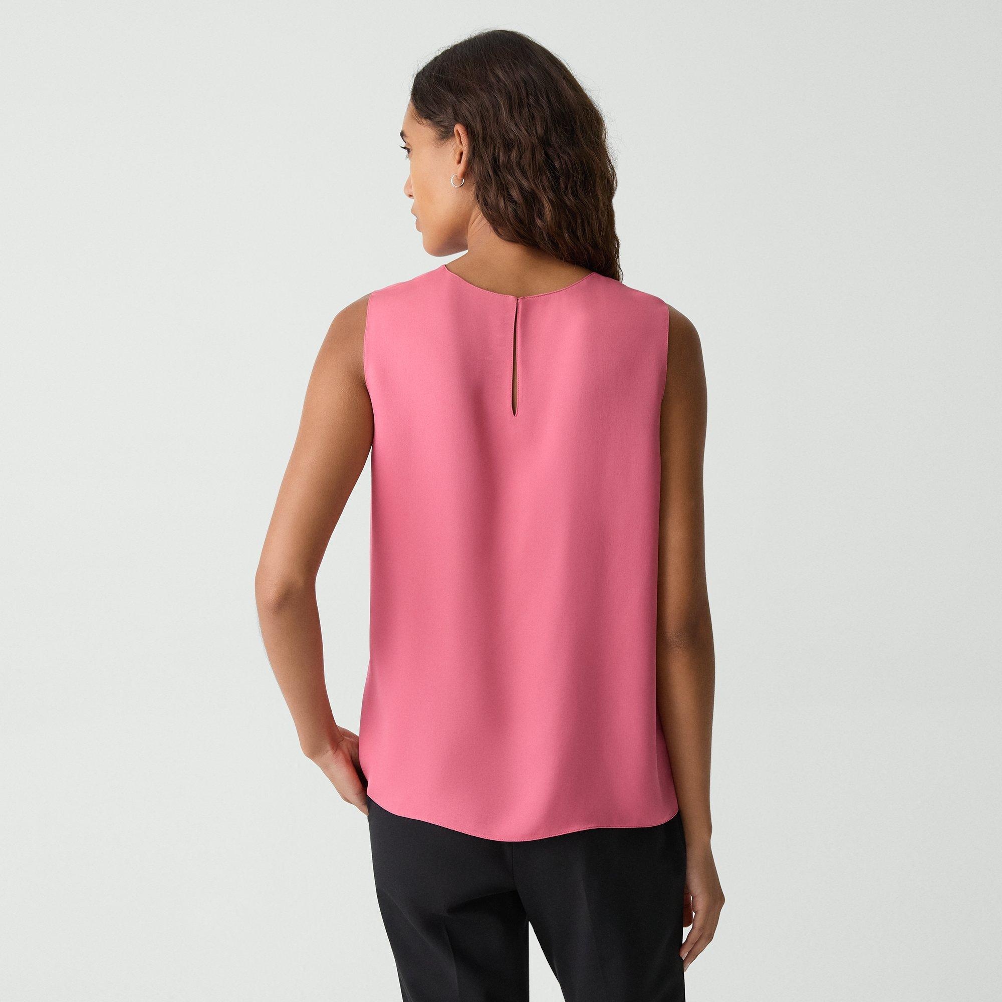 Shell Top in Silk Georgette - 4