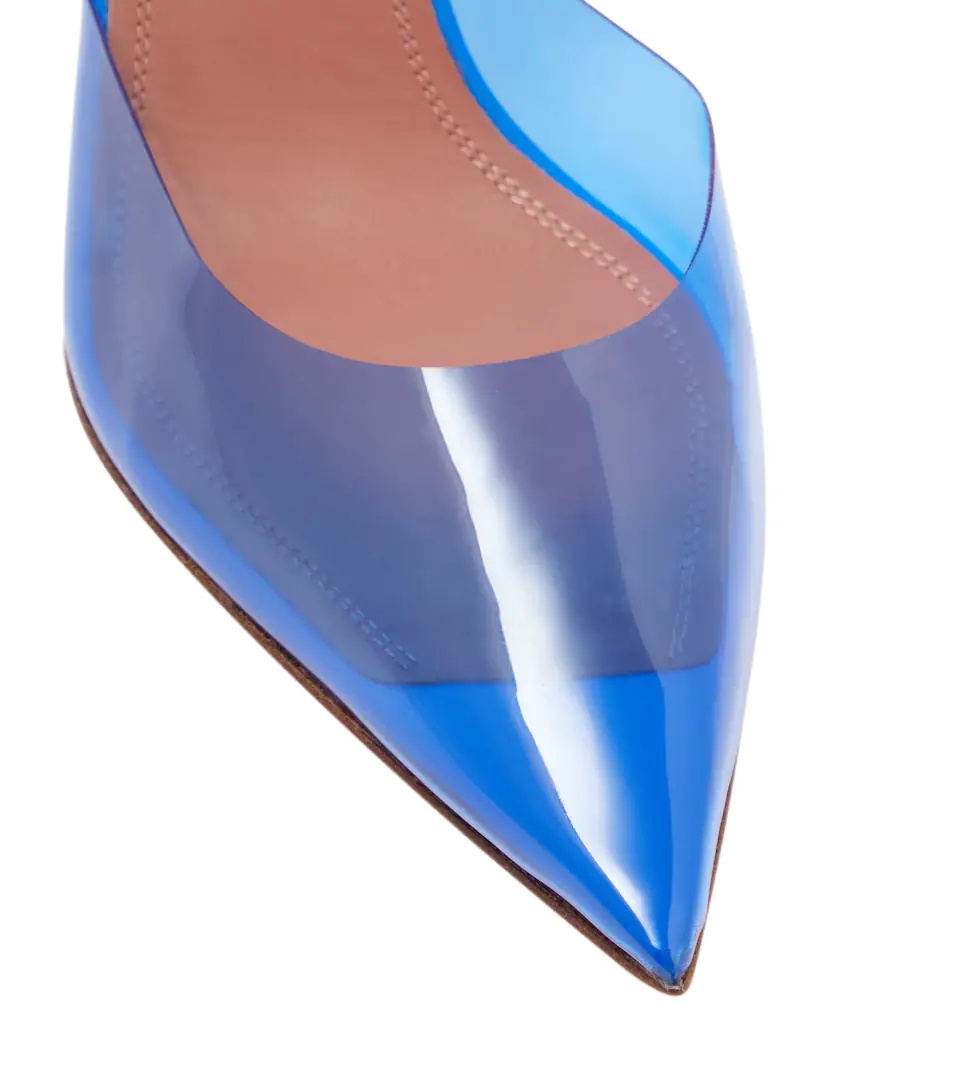 Holli Glass PVC slingback pumps - 6