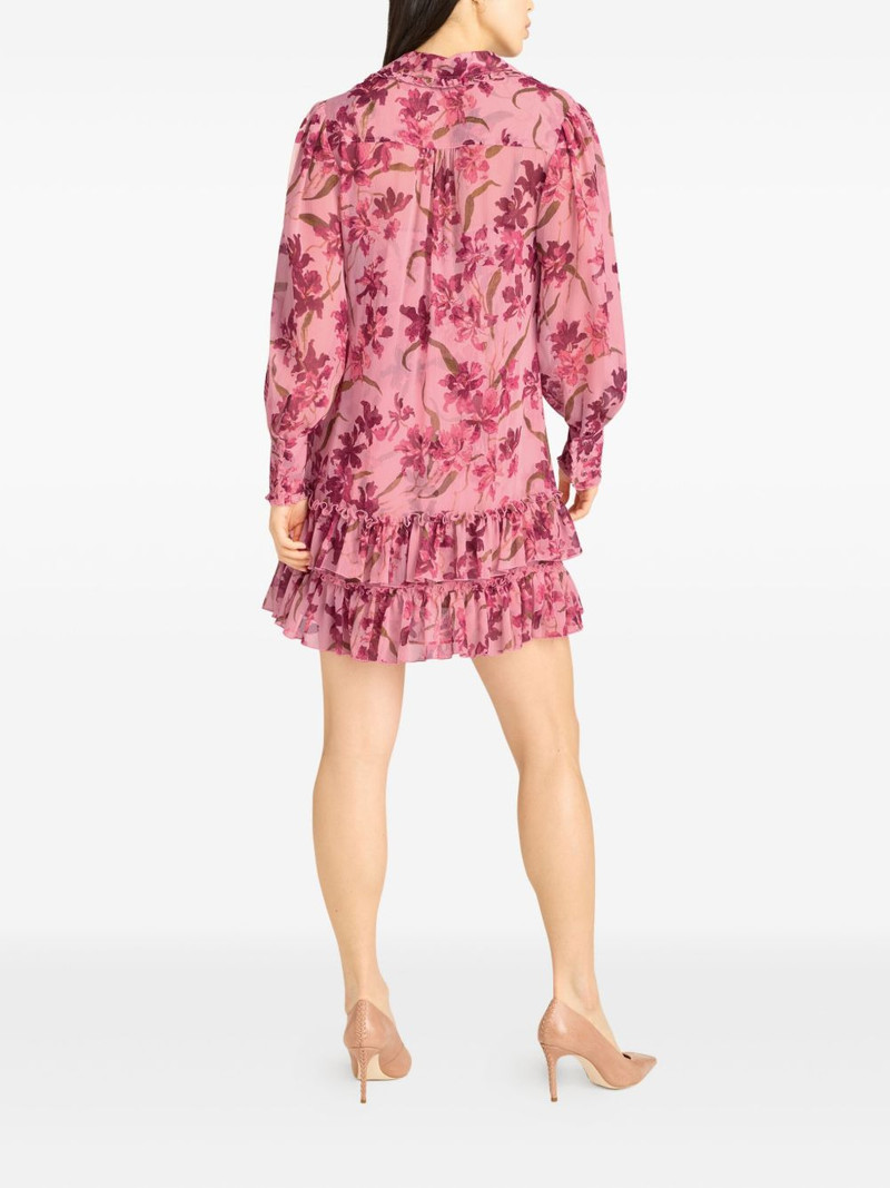 floral-print ruffled dress 4