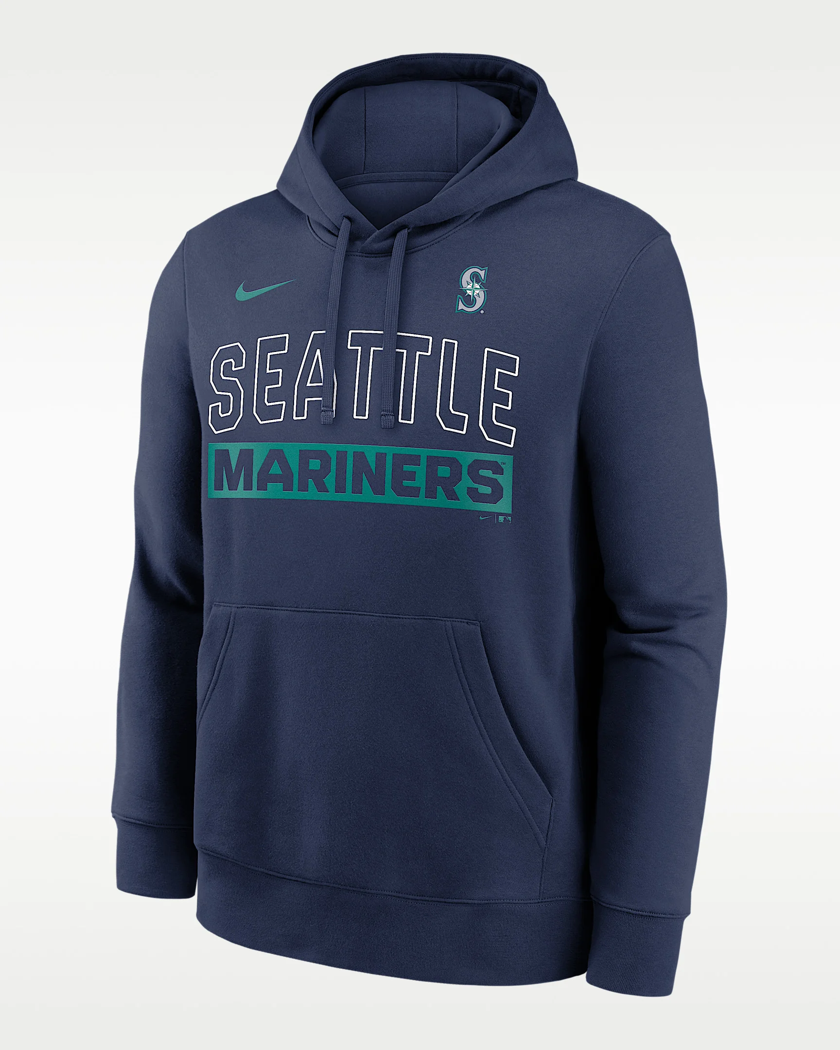 Seattle Mariners Club Men's Nike MLB Pullover Hoodie - 1