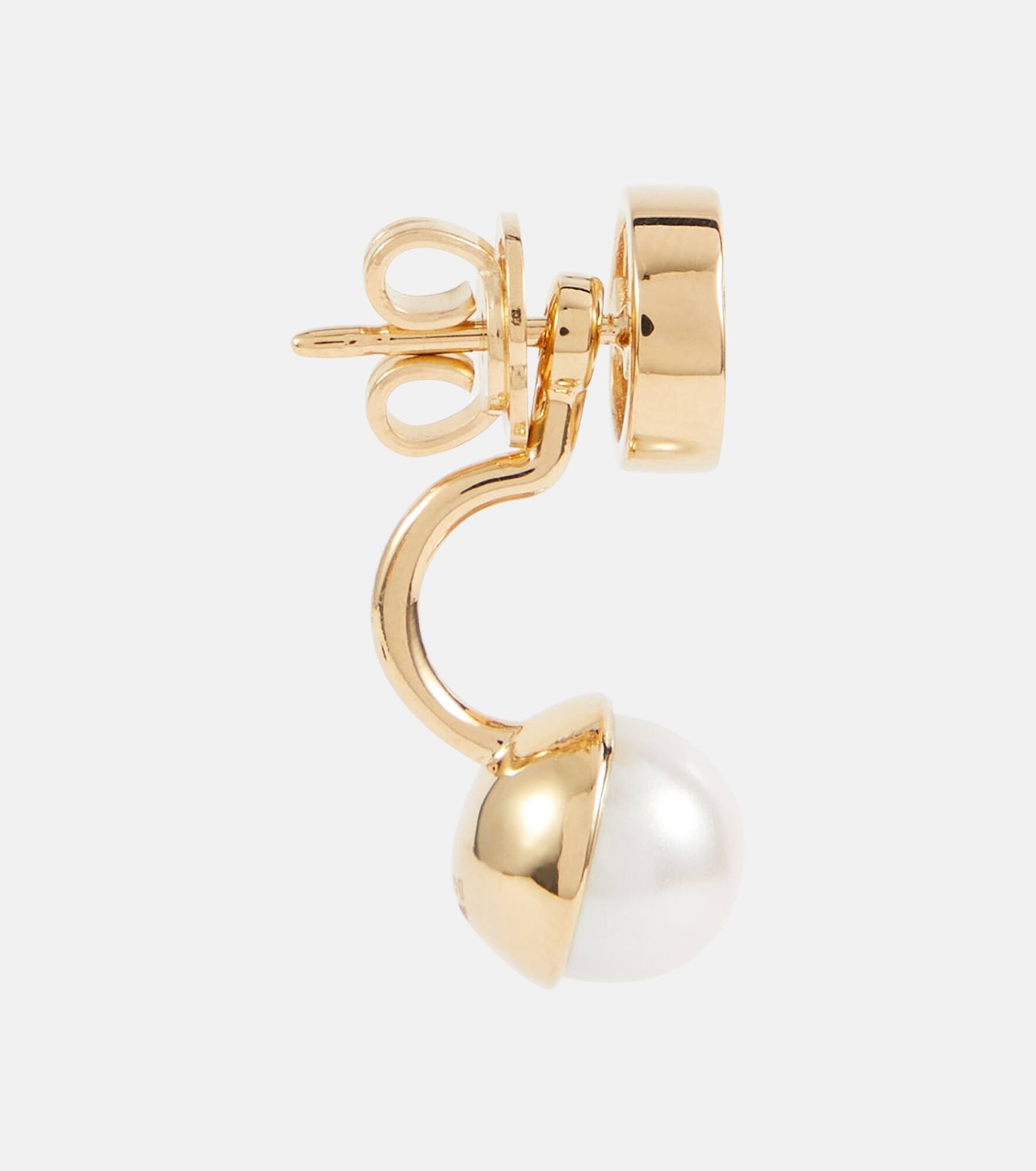 Blondie Interlocking G faux pearl earrings - 2