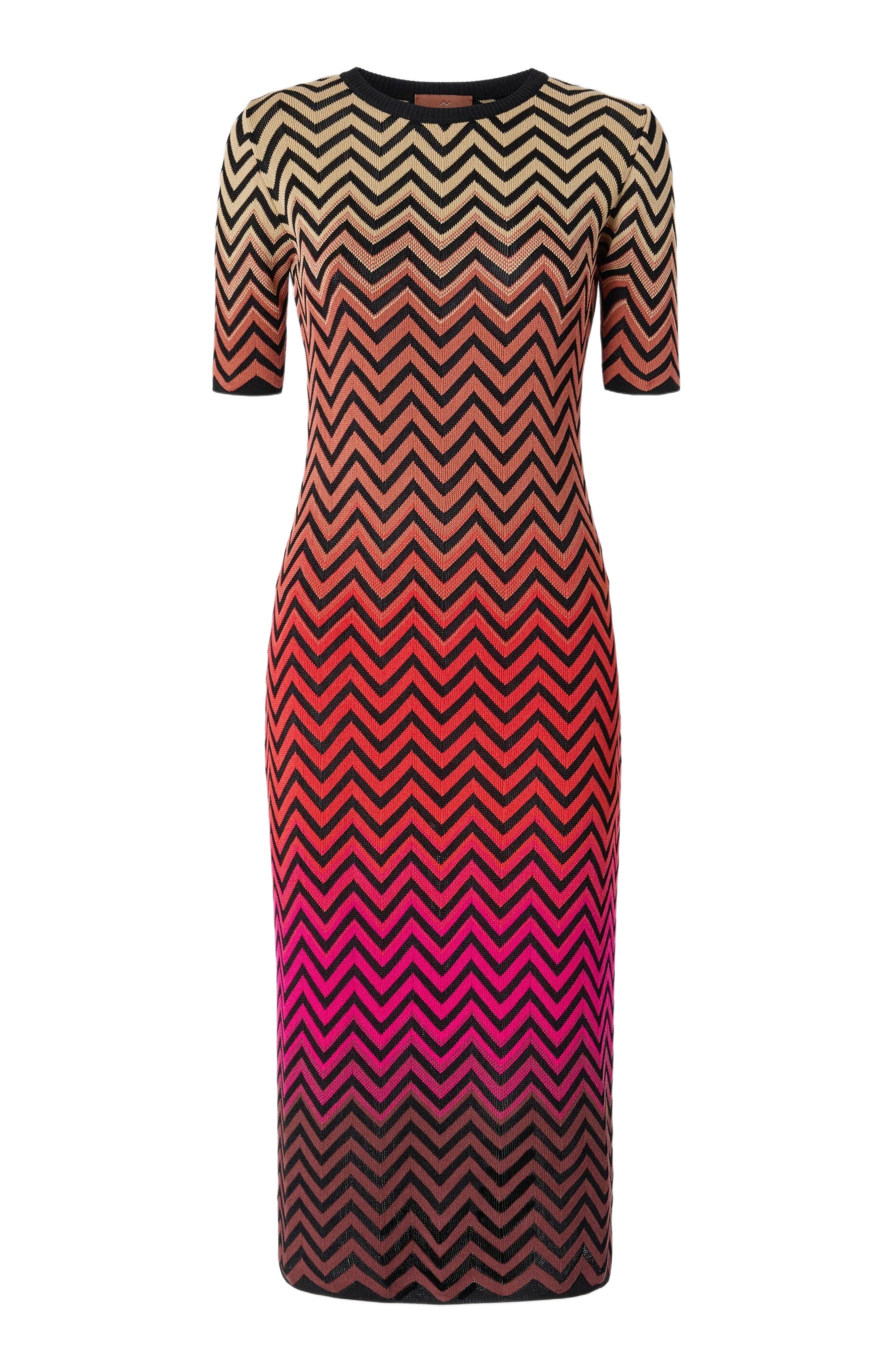 Missoni Dégradé Chevron Motif Midi Dress in Multicoloured at Nordstrom - 2