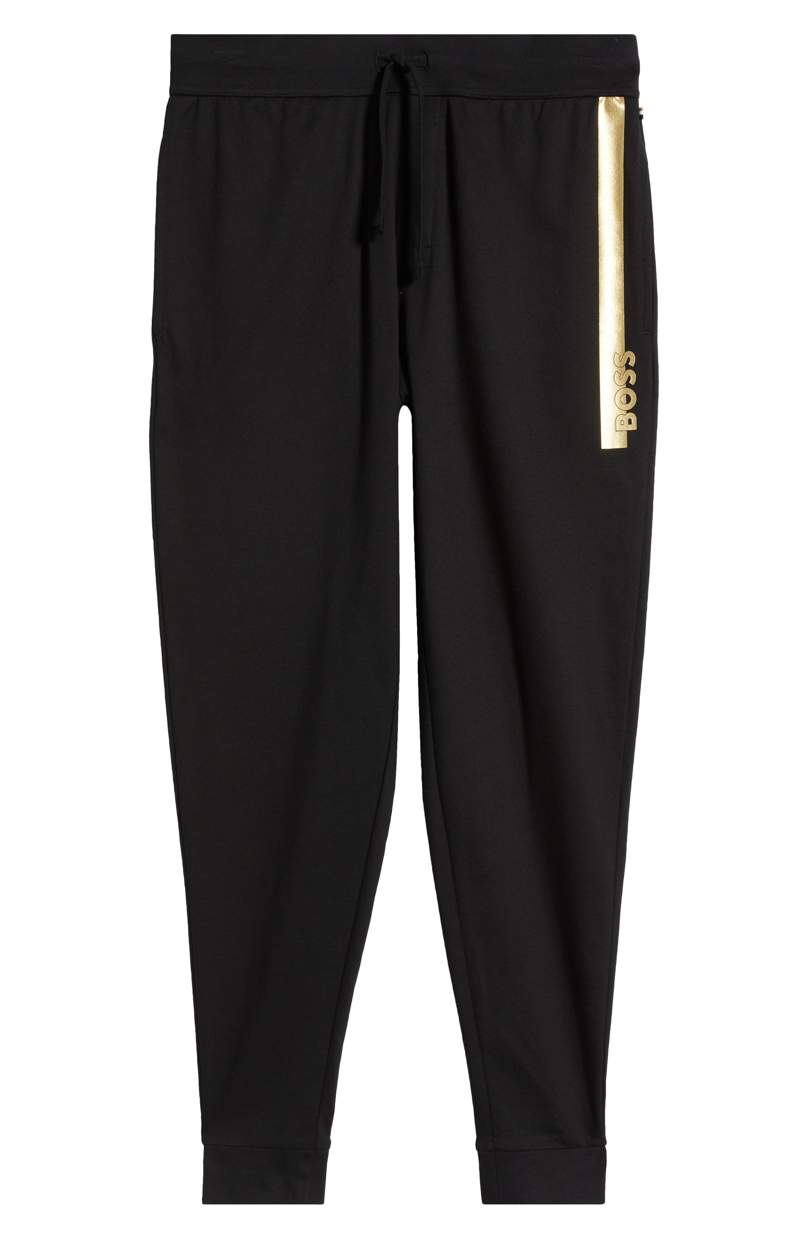 BOSS Authentic Cotton Lounge Pants in Black at Nordstrom - 5