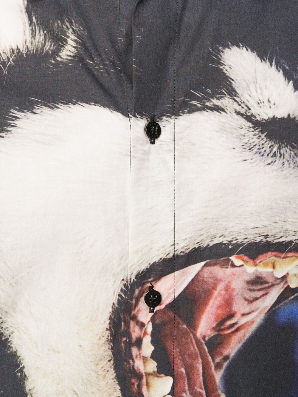 wolf print short-sleeve shirt - 5